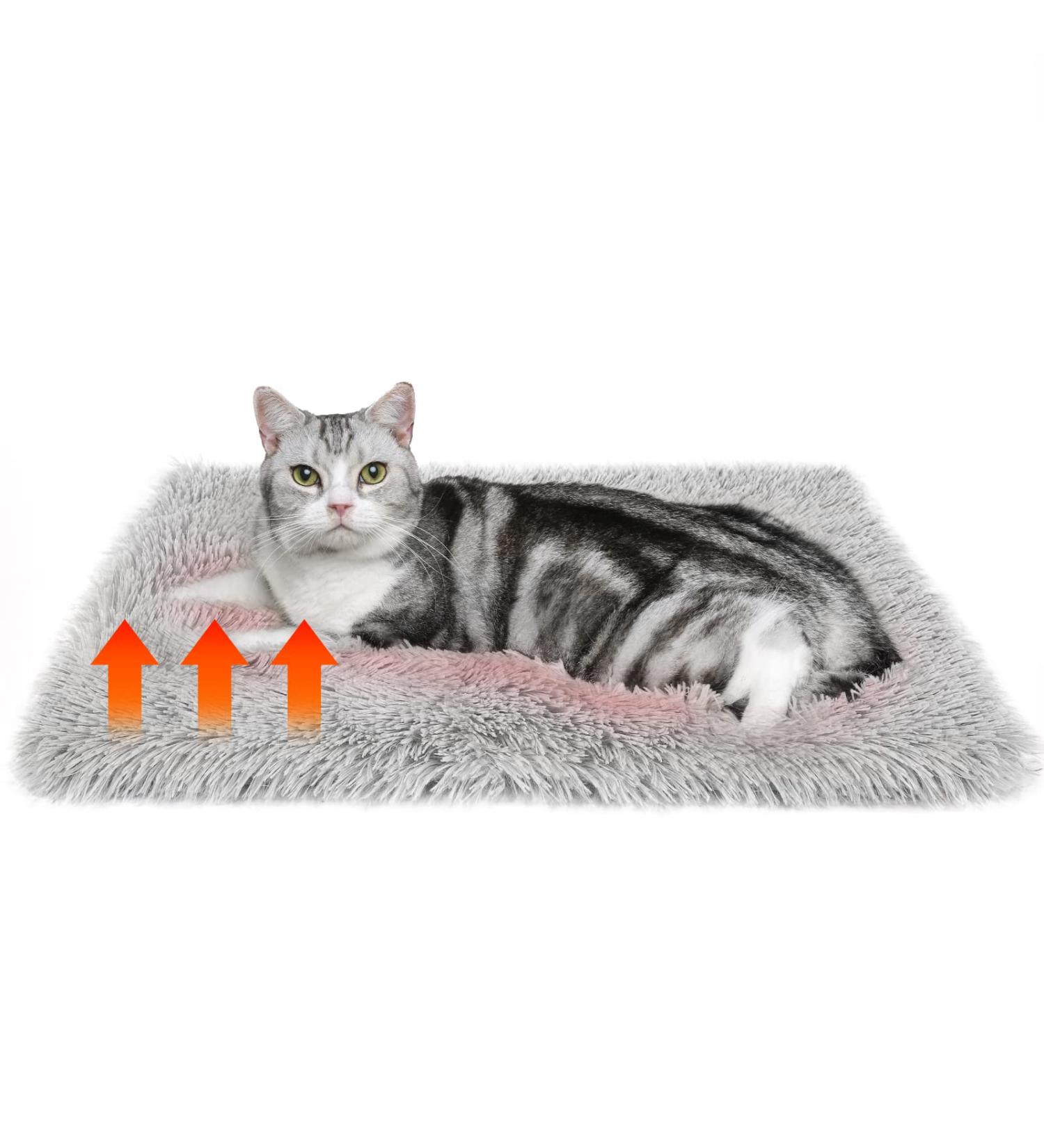Self Warming Cat Bed & Calming Mat - Extra Warm Self Heating Pad for Cats & Small Dogs - Gray - Buy Online on GoSupps.com