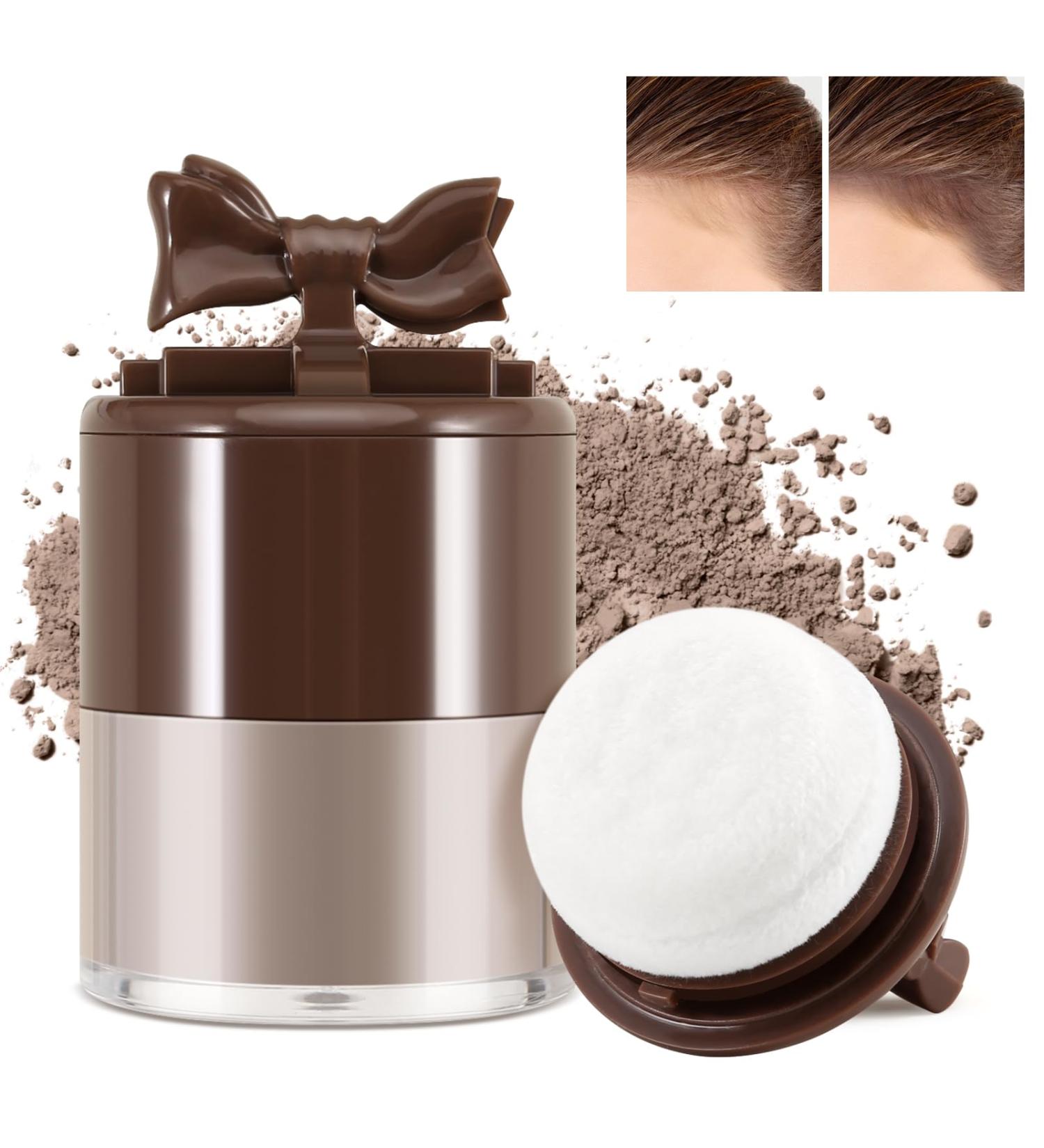 Boobeen Hair Powder for Thin Hair Waterproof Root Touch Up Shadow Powder Hairline Powder Concealer for Women and Men Cover Hair Loss or Forehead Instantly Dark brown - Buy Online on GoSupps.com