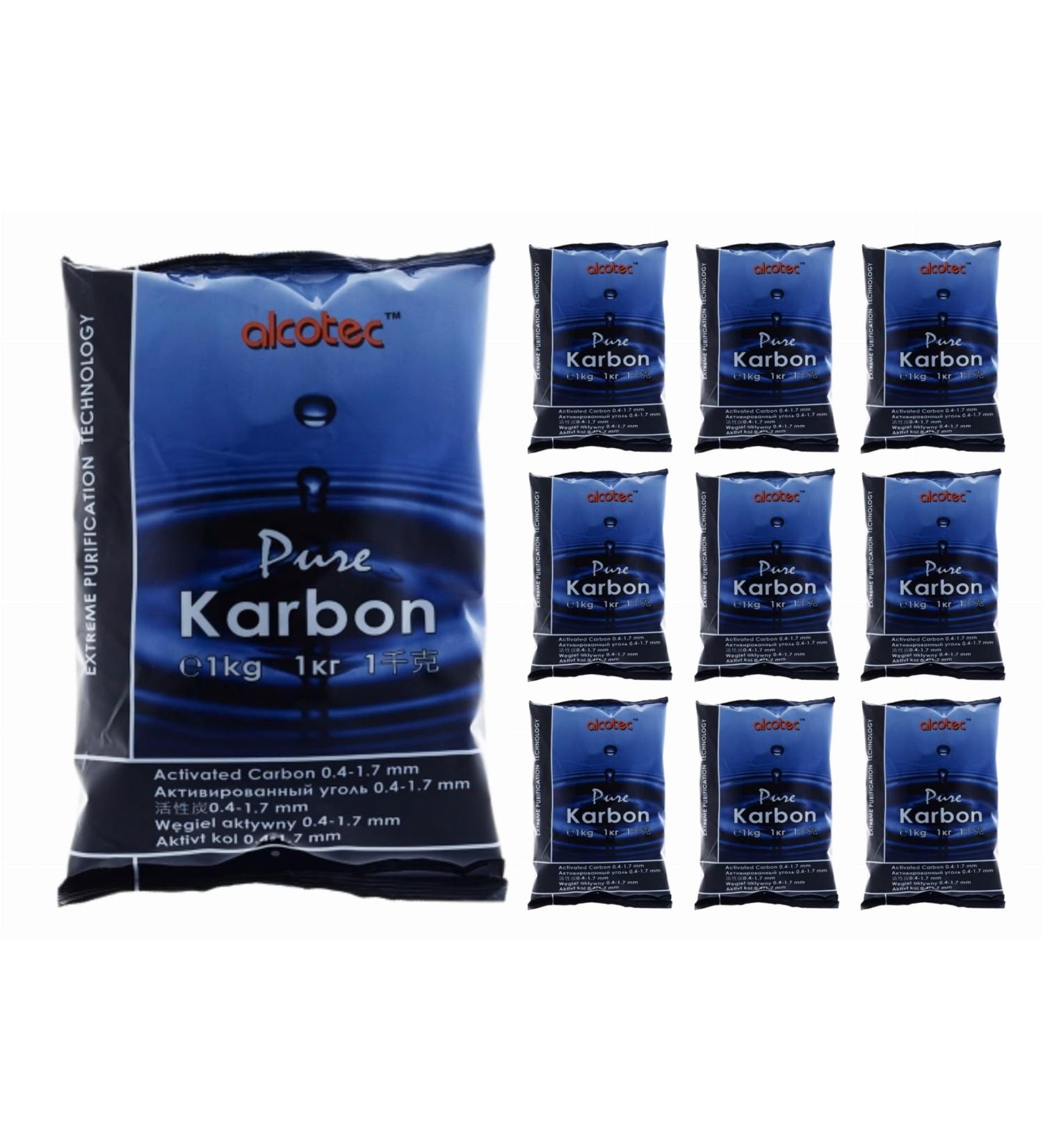 Alcotec Activated Carbon 1kg - Pure Carbon Alcohol Filter for Home Brewing & Fermentation | 10 Pieces - International Shipping Available - Buy Online on GoSupps.com