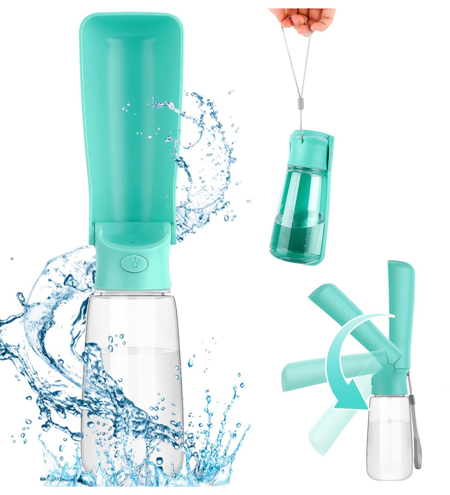 Encoun 550ml Portable Dog Water Bottle | Foldable & Travel-Friendly Pet Drinking Bottle for Outdoor Adventures - Buy Online on GoSupps.com