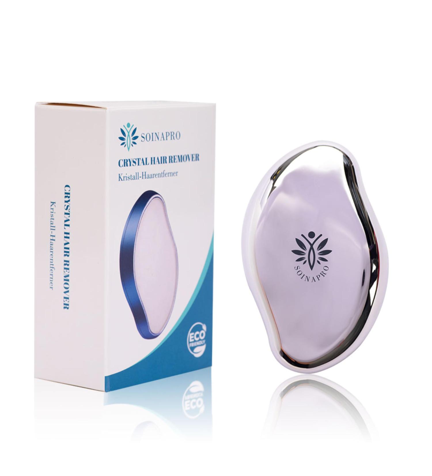 SOASINPRO Crystal Nano Hair Remover | Premium Efficient Depilation Device for Women & Men | Magic Crystal Hair Remover - Gentle on Skin (Silver) - Buy Online on GoSupps.com