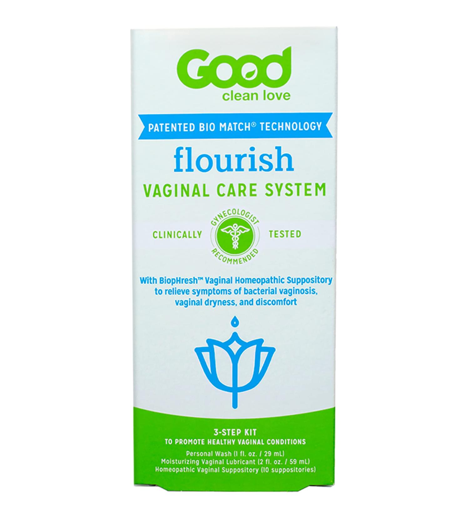 Good Clean Love Flourish Vaginal Care System - 30-Day Regimen for Itching & Irritation - Buy Online on GoSupps.com