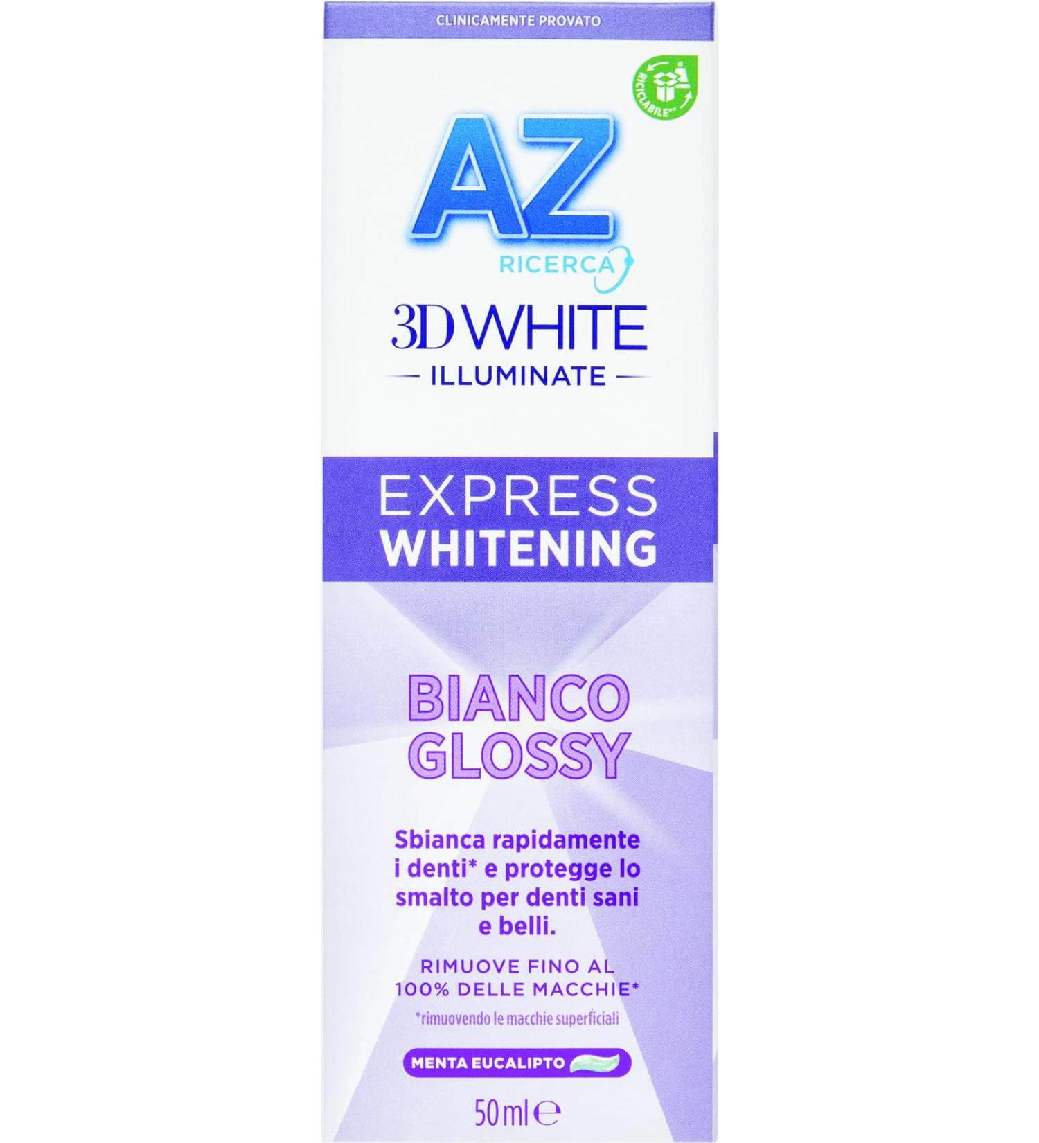 AZ Toothpaste 3DWhite Illuminate - Express Whitening 50ml | Glossy Finish | Fast International Shipping - Buy Online on GoSupps.com