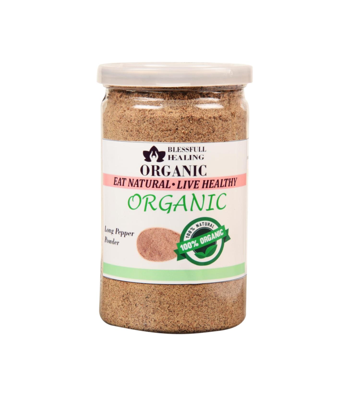 Blessfull Healing Organic Long Pepper (Powder) 200 Gram (Packing May Vary) 200 Gram 7.05 oz