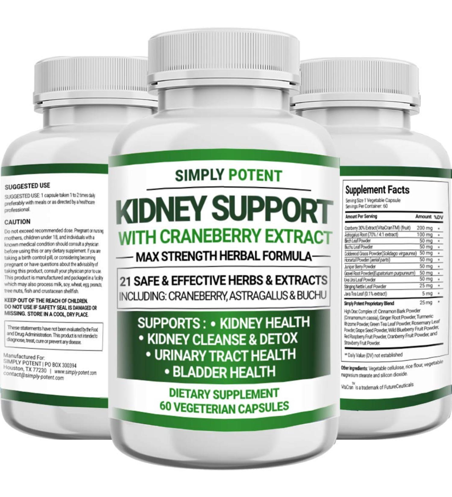 Kidney Support Supplement - Premium Cleanse & Repair Formula - 705mg Pills - 60 Capsules - Buy Online on GoSupps.com