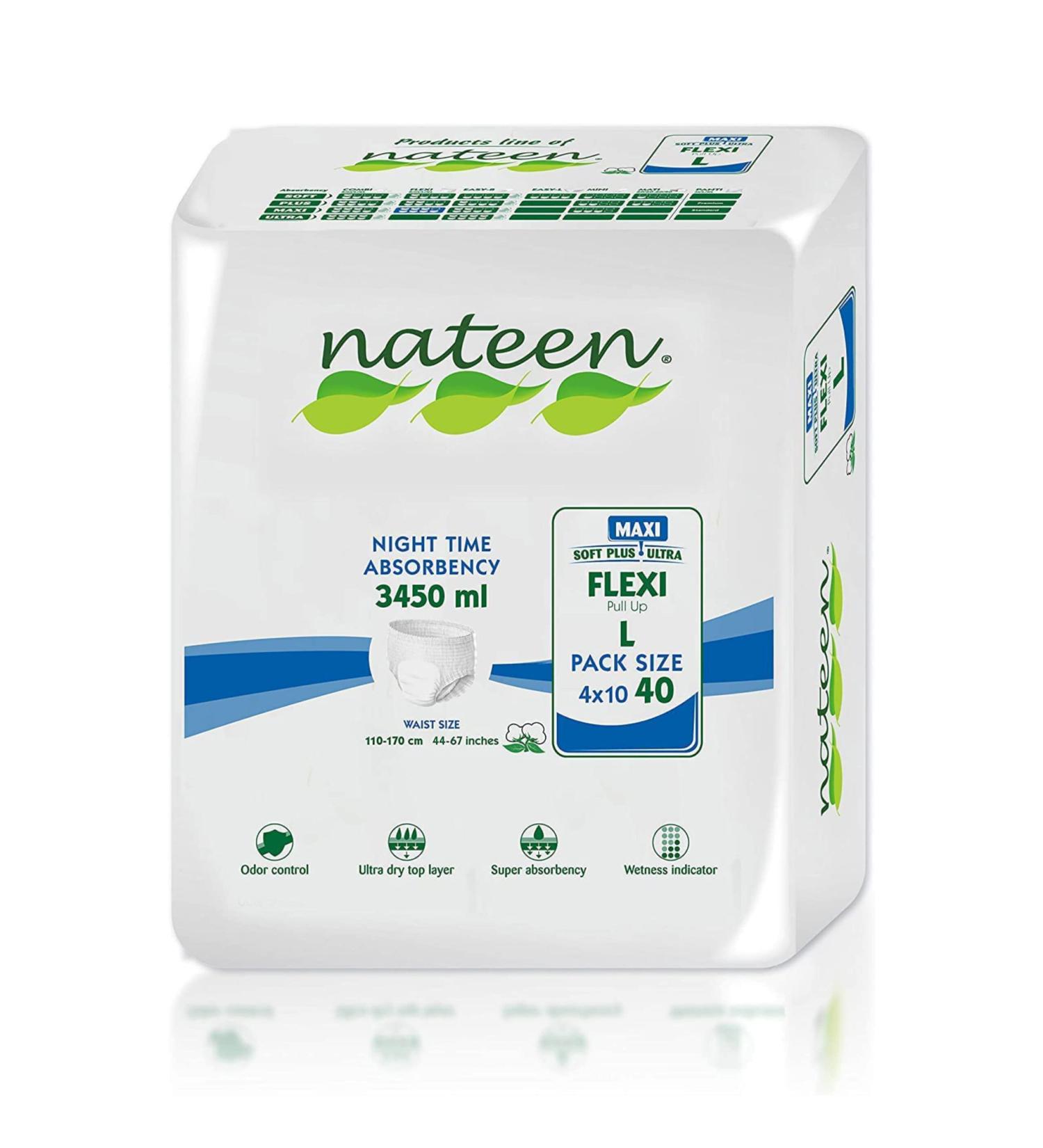 Tendercare Nateen Adult Incontinence Pants - 40 Large Night Time Pull Up Pants - Buy Online on GoSupps.com
