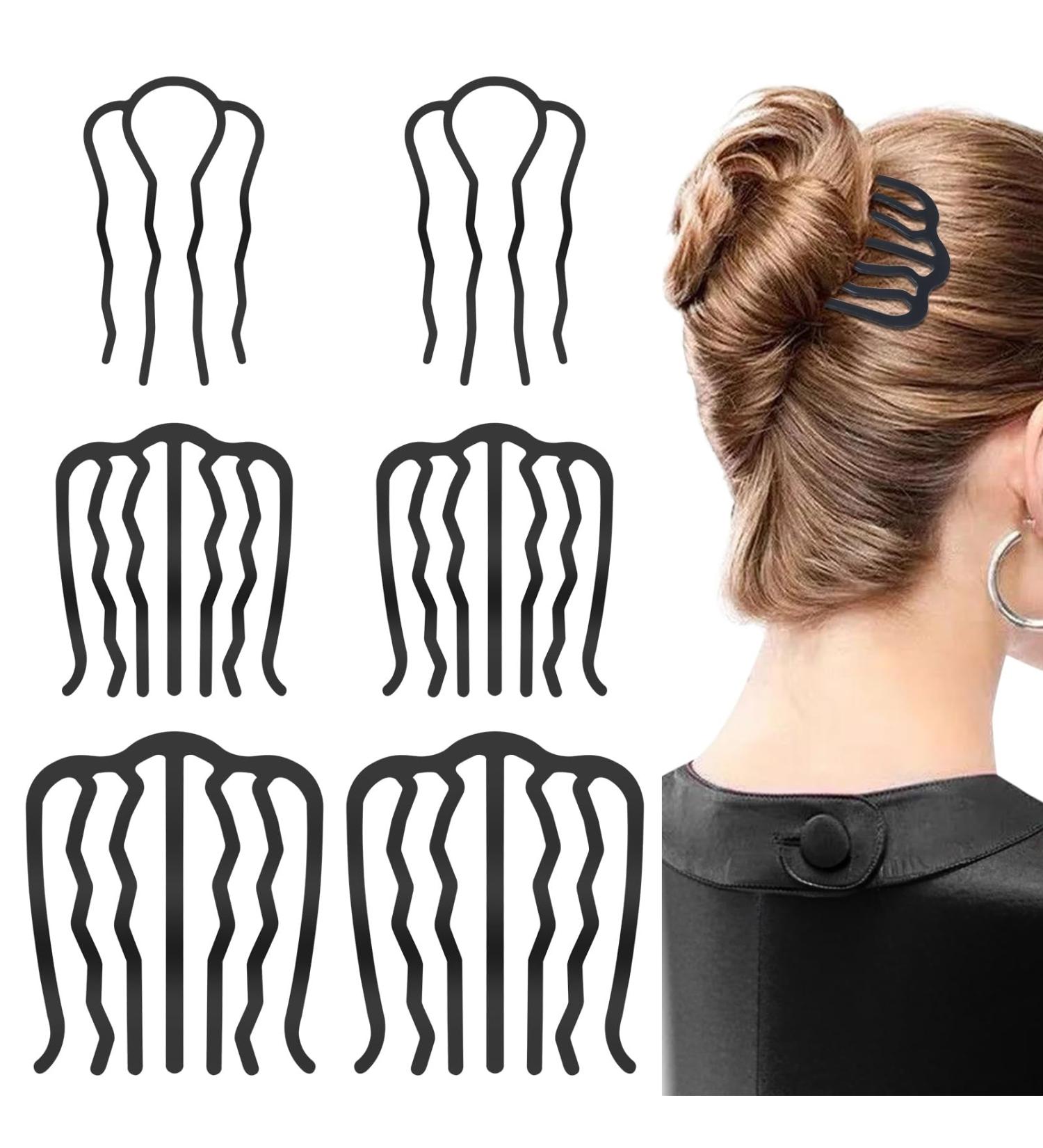 Buy Apricitie 6 Pieces Hair Comb Set Metal Hair Combs in 3 Sizes for Women & Girls | Premium Hair Accessories for Styling & Grooming - Buy Online on GoSupps.com