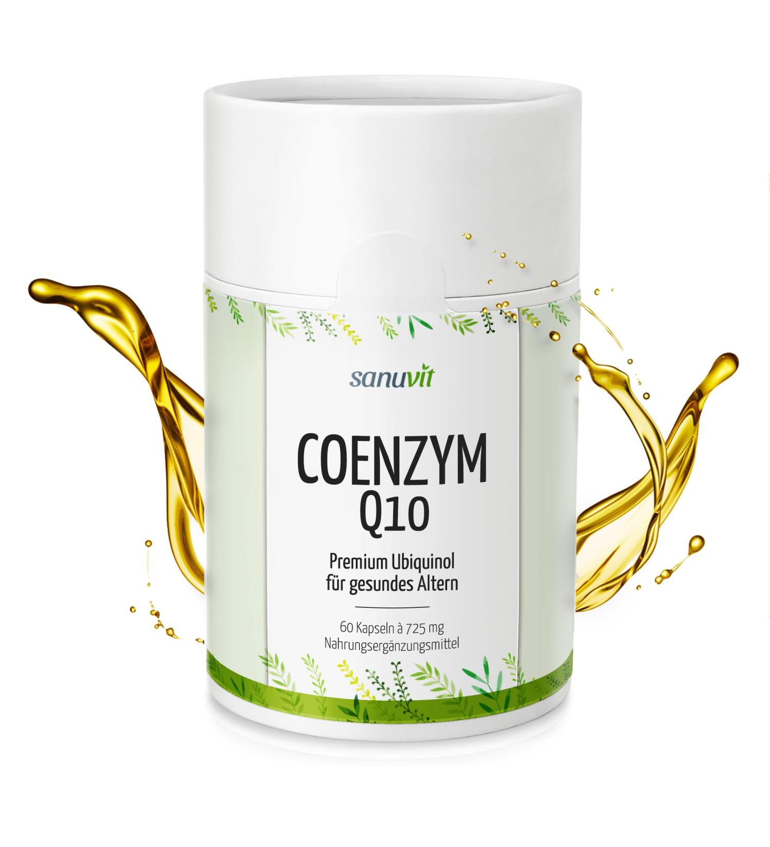 Sanuvit Coenzyme Q10 Premium (Ubiquinol) - Hypoallergenic 60 Capsules | Direct from Manufacturer | International Shipping - Buy Online on GoSupps.com