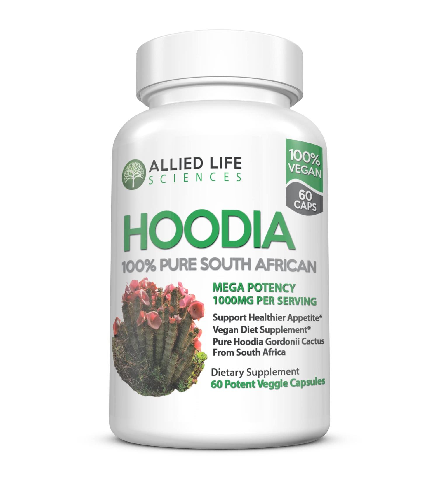 Allied Life Hoodia Gordonii Vegan Appetite Suppressant - 60 Capsules - Buy Online on GoSupps.com