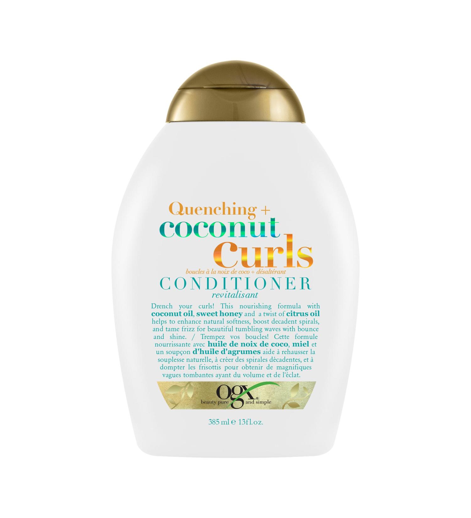 Buy OGX Quenching + Coconut Curls Conditioner 385ml - Nourish & Define Curls | International Shipping Available - Buy Online on GoSupps.com