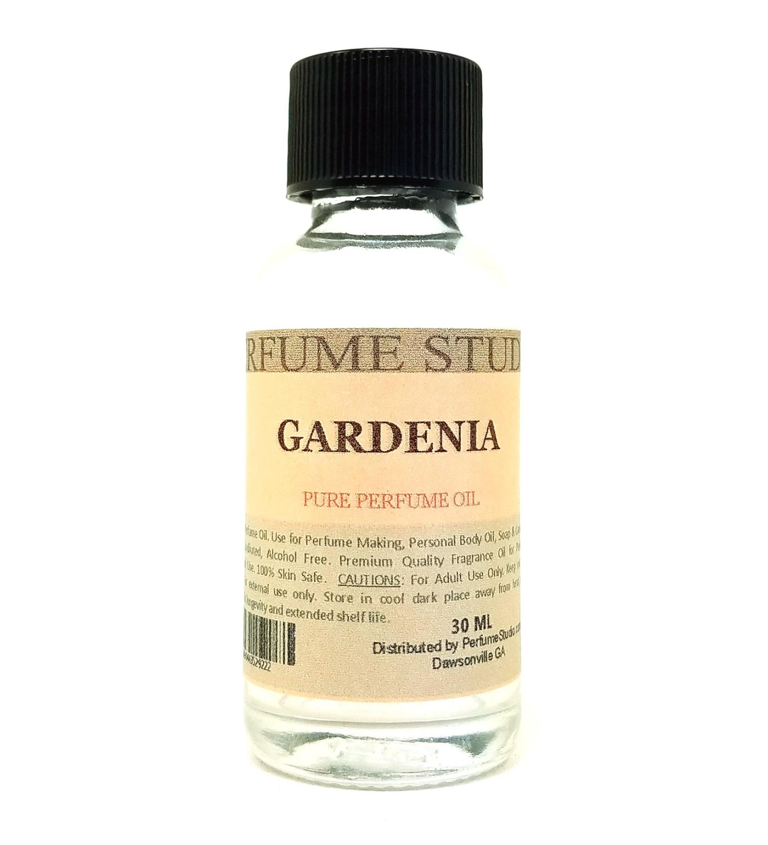Gardenia Perfume Oil for Perfume Making Personal Body Oil Soap Candle Making & Incense Splash-On Clear 30ml Glass Bottle. Premium Quality Undiluted & Alcohol Free (1oz Gardenia Fragrance Oil)