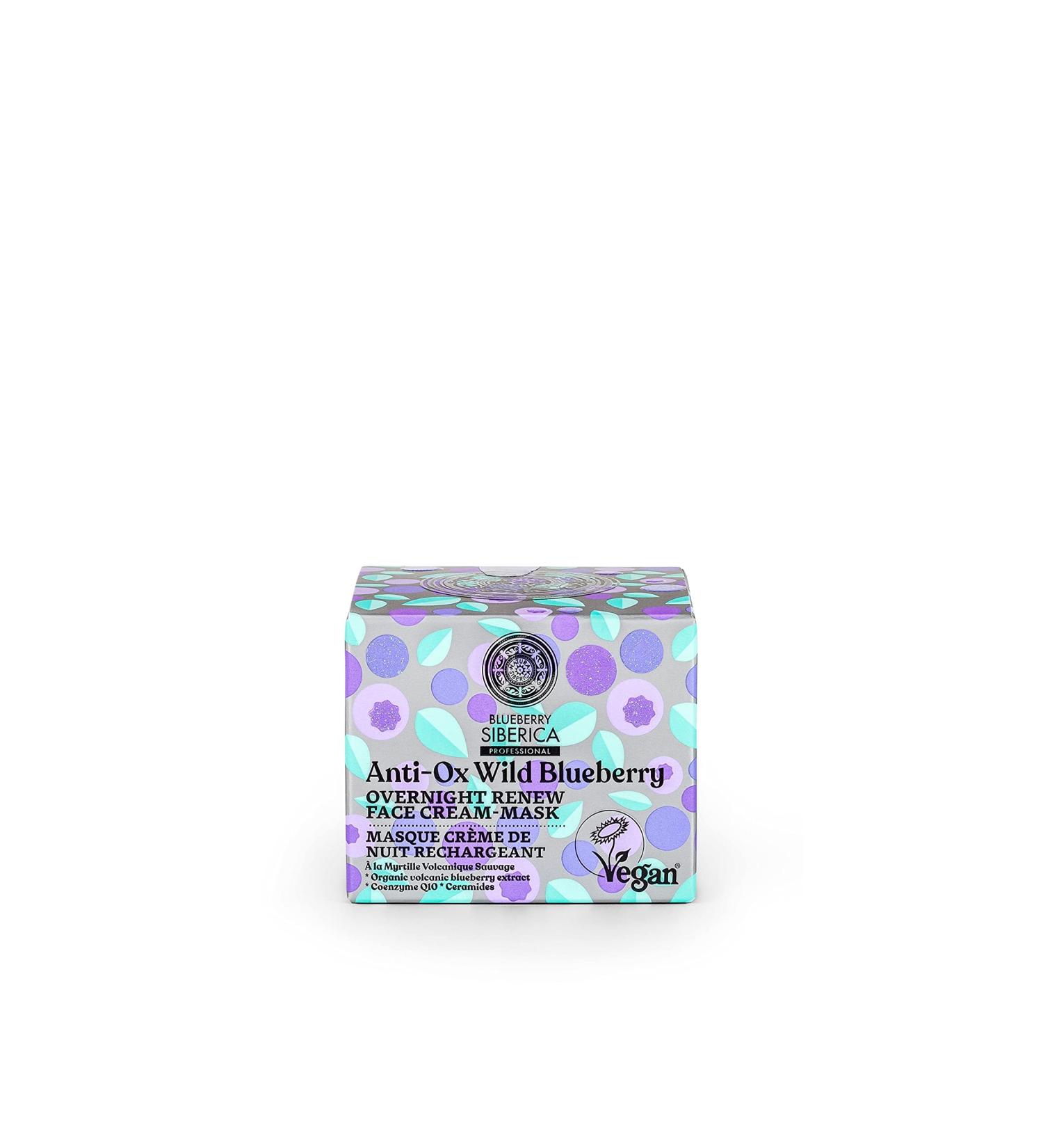 Natura Siberica Anti-OX Wild Blueberry Overnight Face Mask - Renew & Revitalize Skin | International Shipping - Buy Online on GoSupps.com