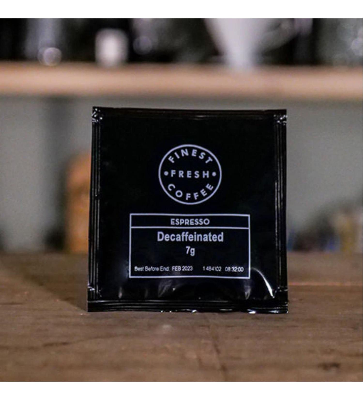 Decaffeinated Espresso Sachets (100x7g) Enjoy the perfect Espresso Blend without the caffeine. Stokes handy sachets are so easy to use.