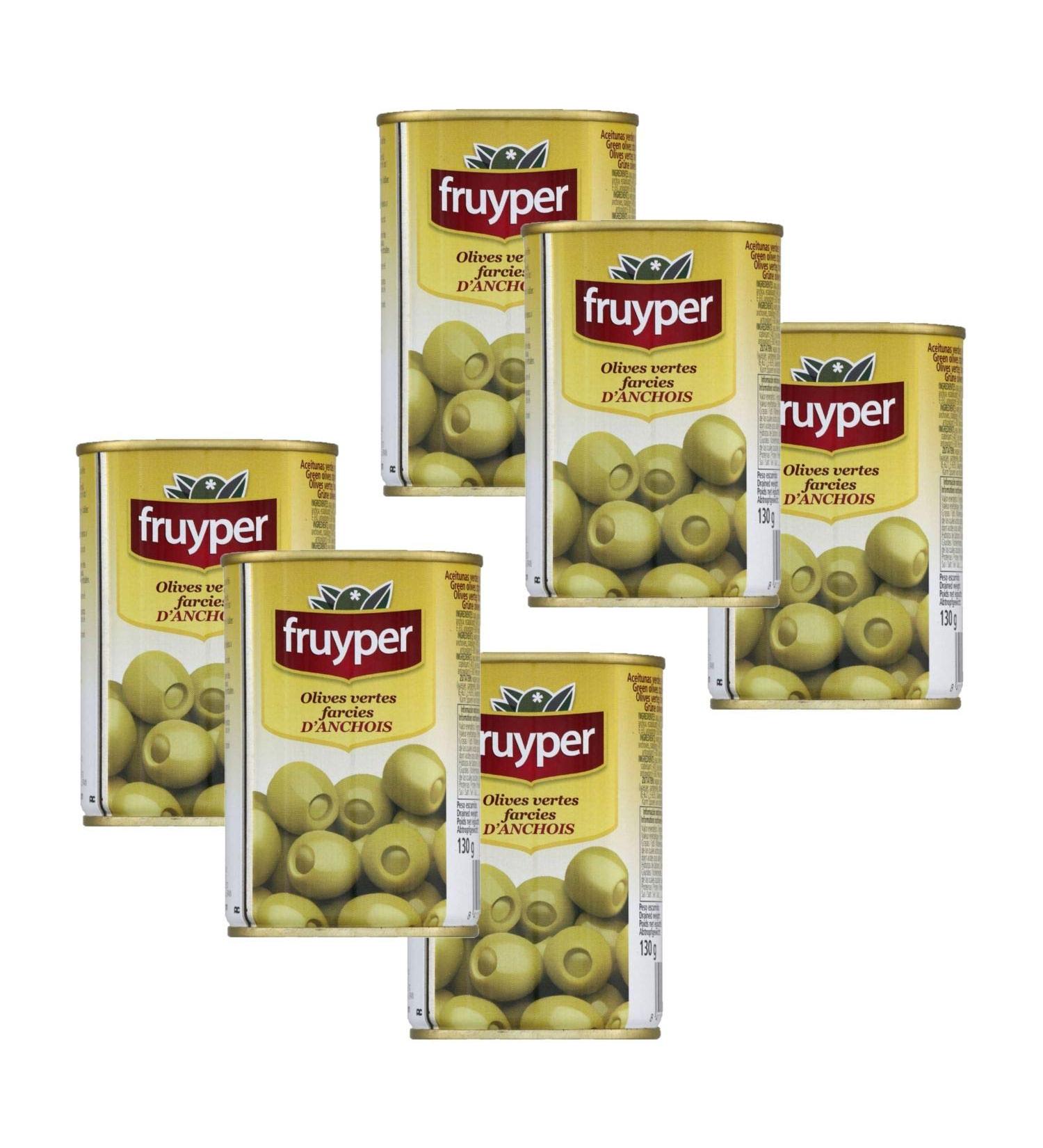 Fruyper Fruyper Pack of 6 Anchovied Stuffed Olives 130 g Box