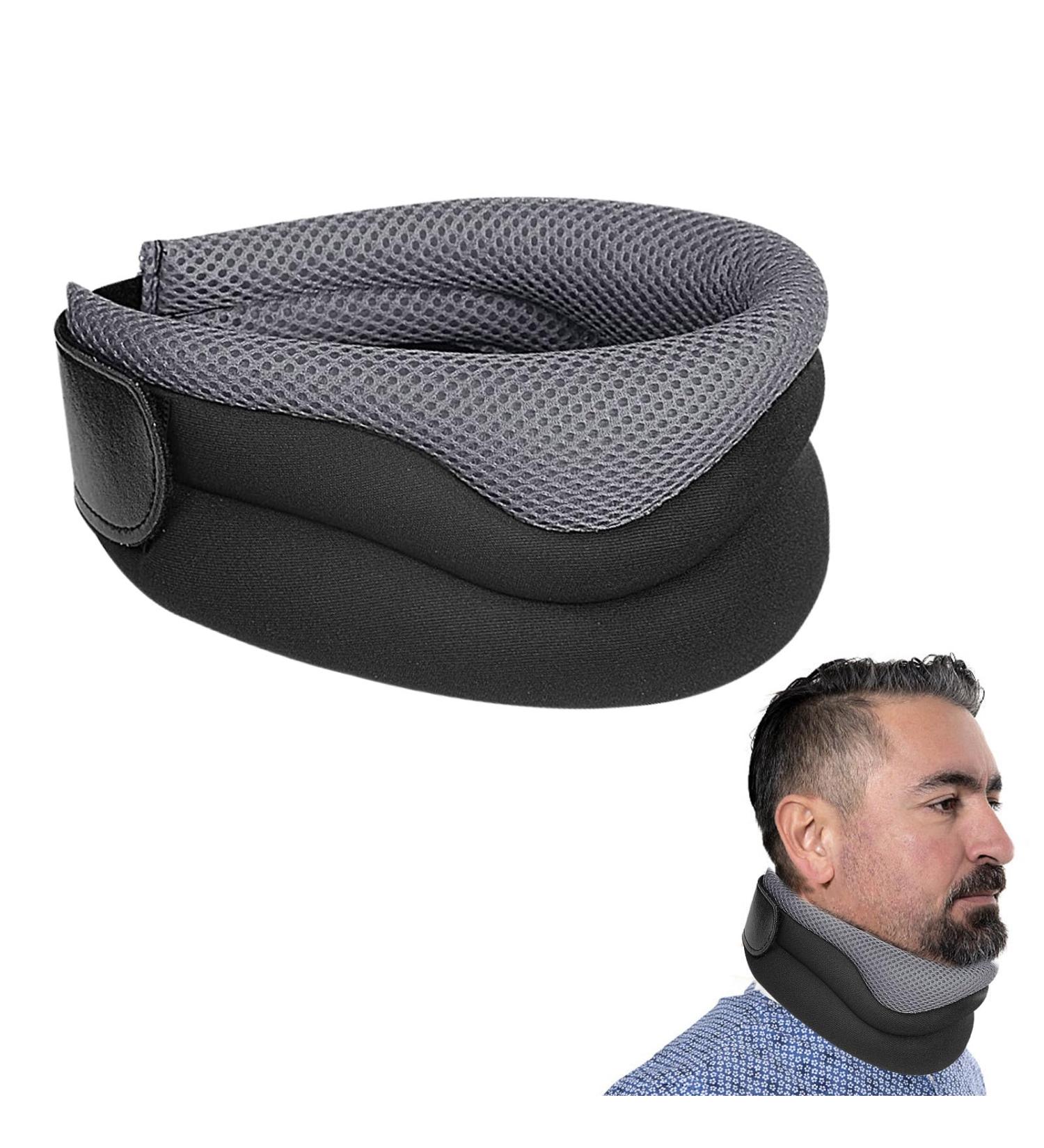 Buy Puzzlegame Schwam-Halskrause | Adjustable Neck Collar for Neck Support & Relief | Gray Neck Wrap for Men & Women - International Shipping Available - Buy Online on GoSupps.com