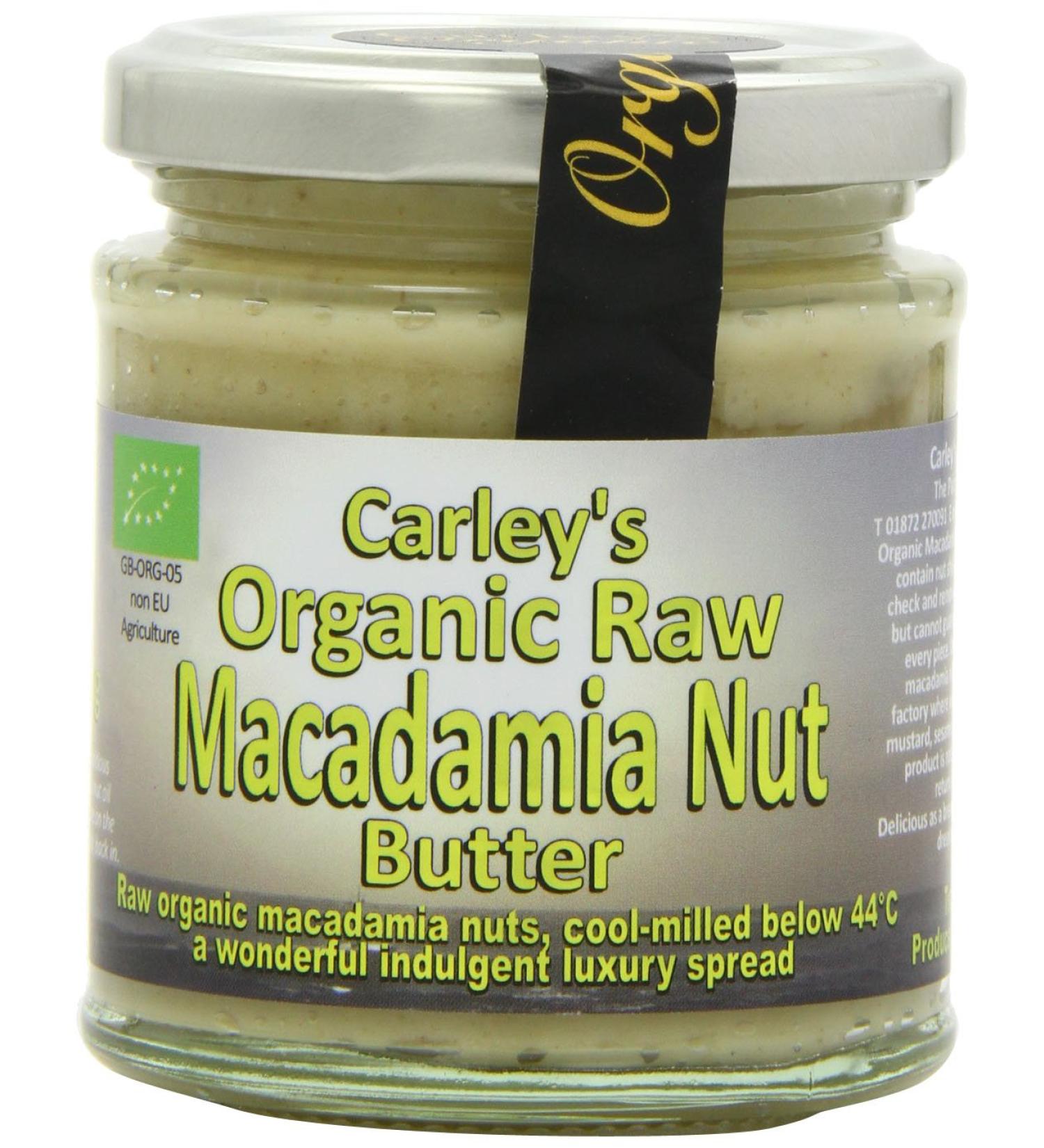 Carley's Organic Raw Macadamia Nut Butter 170g - Buy Online on GoSupps.com