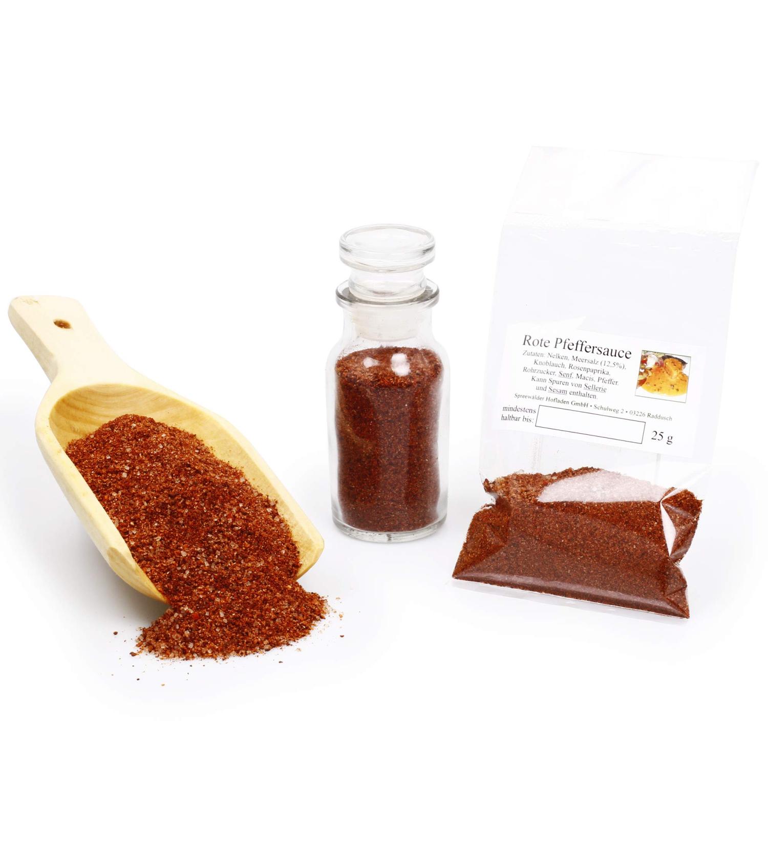  Feine W rze Red pepper sauce without flavor enhancers spices ideal for steak roasts and grilled meats - Premium quality - Gluten free - 25g - Buy Online on GoSupps.com