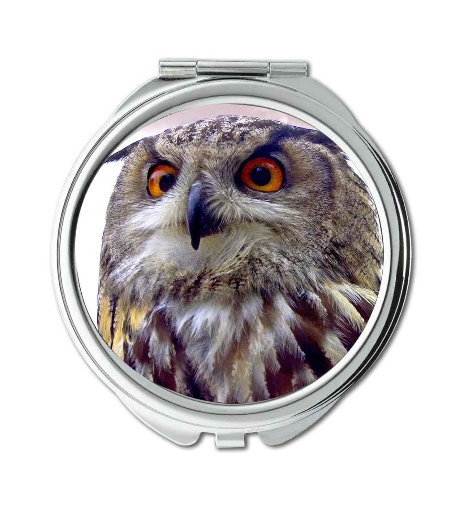 Mirror Travel Mirror owl farm owl bird pocket mirror portable mirror - Buy Online on GoSupps.com