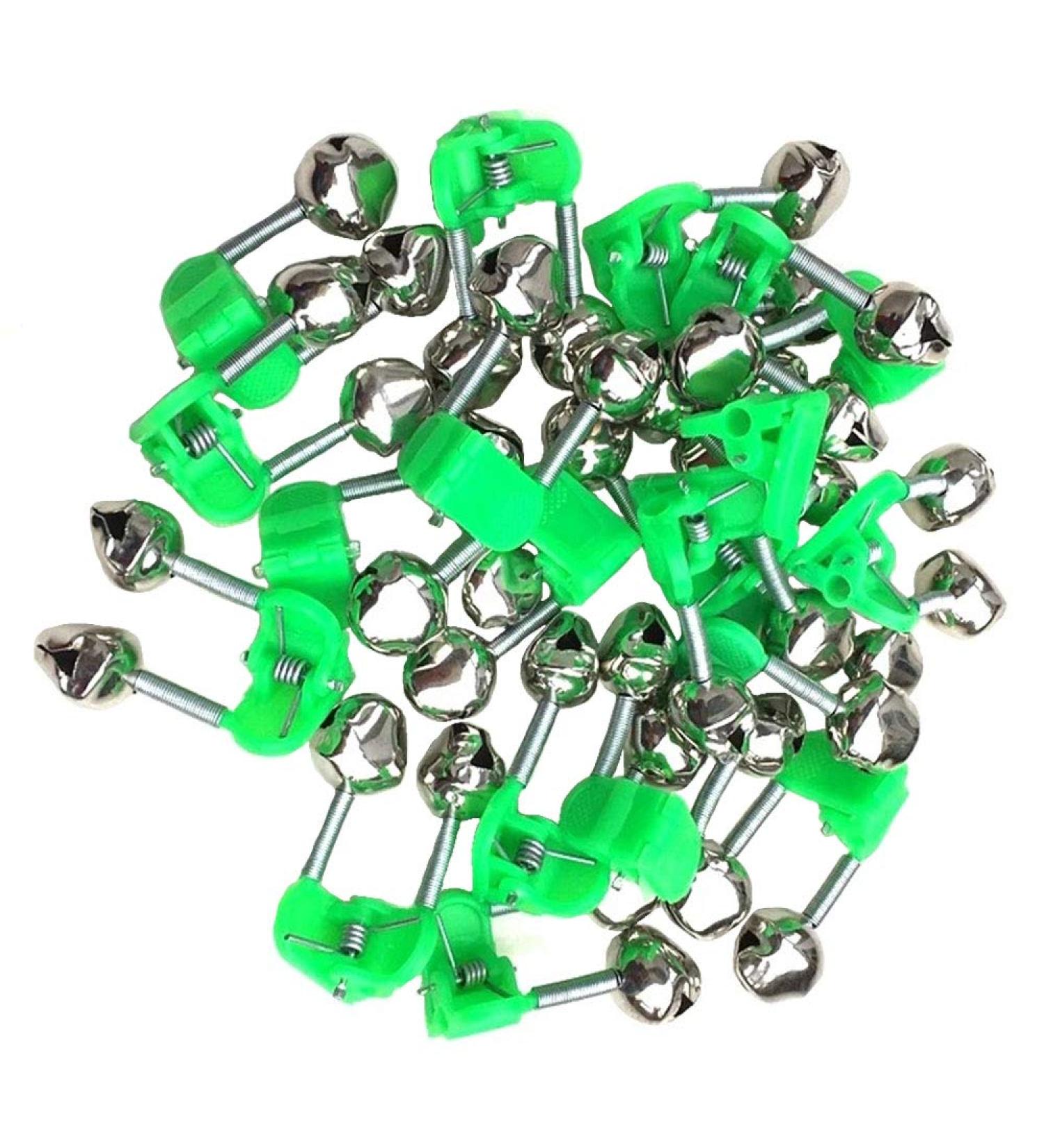 KISEER 50 Pcs Plastic Fishing Bells Clips - Dual Alert Rod Alarm for Fishing - High-Quality Material - Buy Online on GoSupps.com