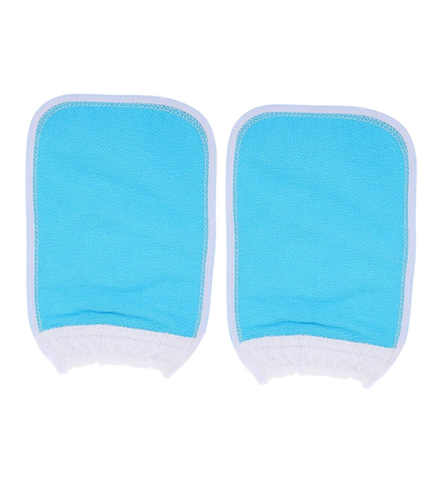 2pi ces de Bain et Serviettes Exfoliantes pour Corps Lot Utiliser Chez Soi pour Nettoyage Profondeur Bleu - Buy Online on GoSupps.com