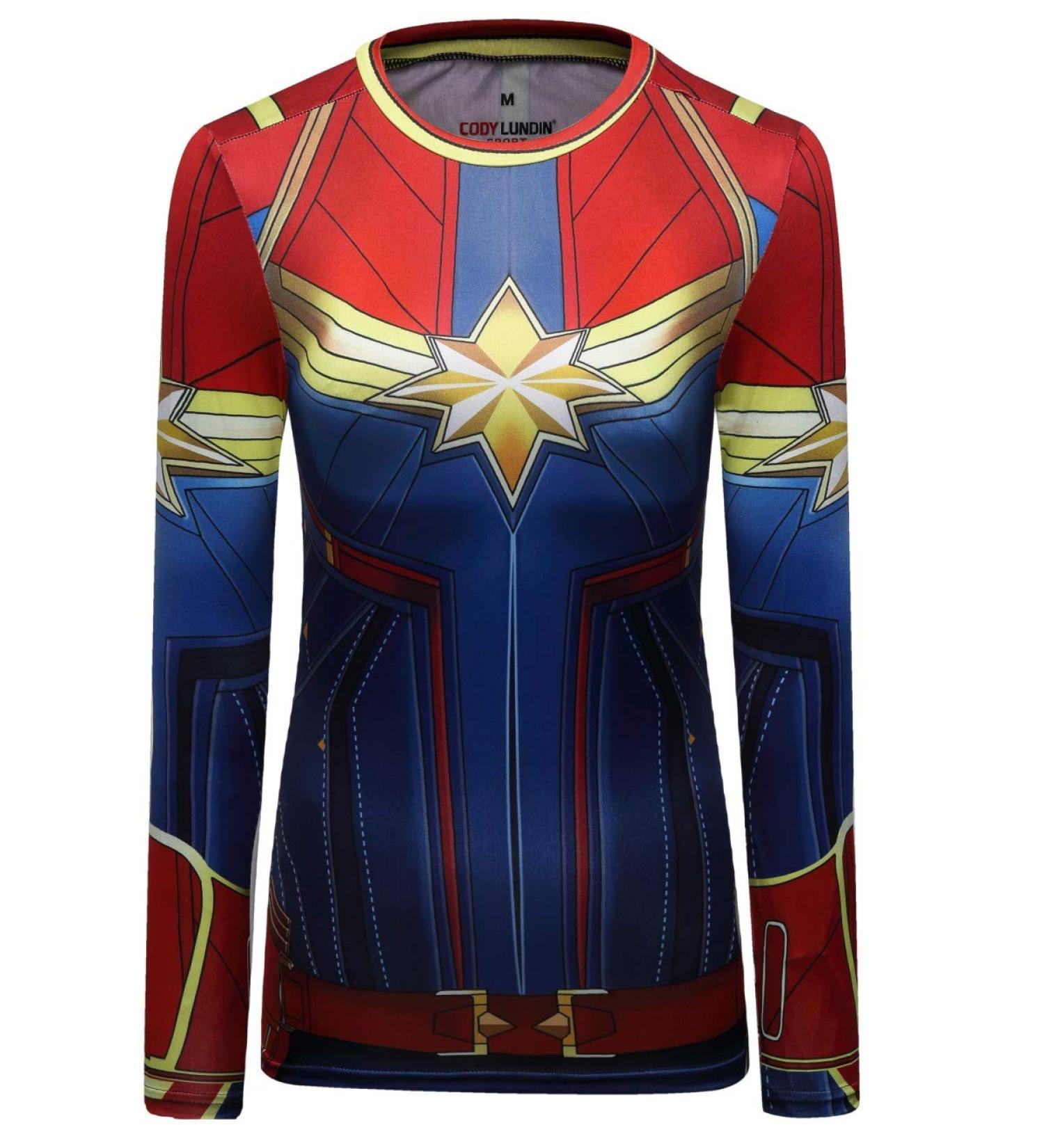 Red Plume Women's Compression Wonder Girl Long Sleeve Top - Medium - Buy Online on GoSupps.com