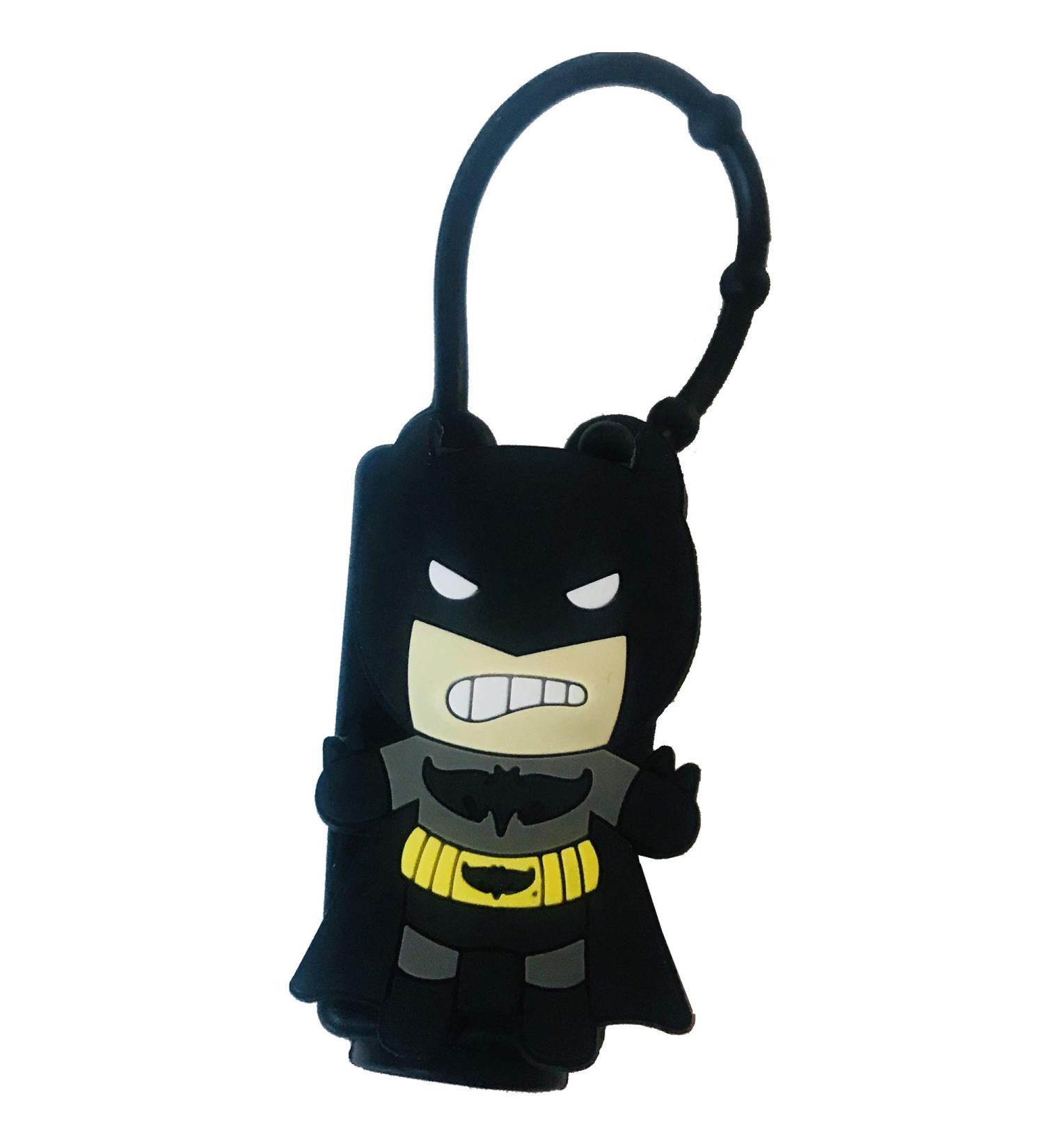 Hero Inspired Cute Hand Sanitizer Holder for Backpack - 1 oz Bottle Case (Black) - Buy Online on GoSupps.com