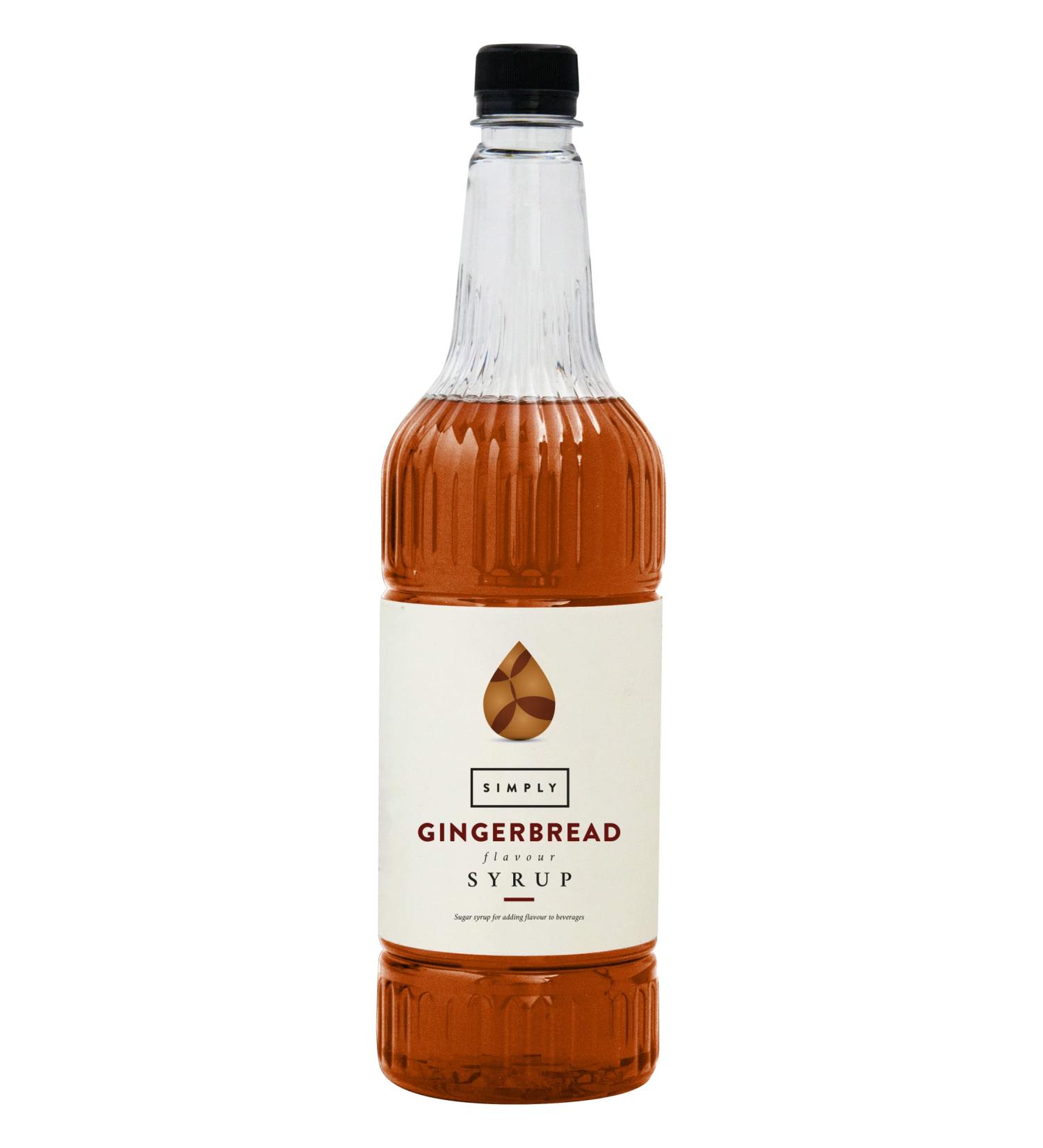 Premium Simply Ginger Bread Syrup 1 Litre - Delicious Flavor for Baking and Cocktails - Buy Online on GoSupps.com