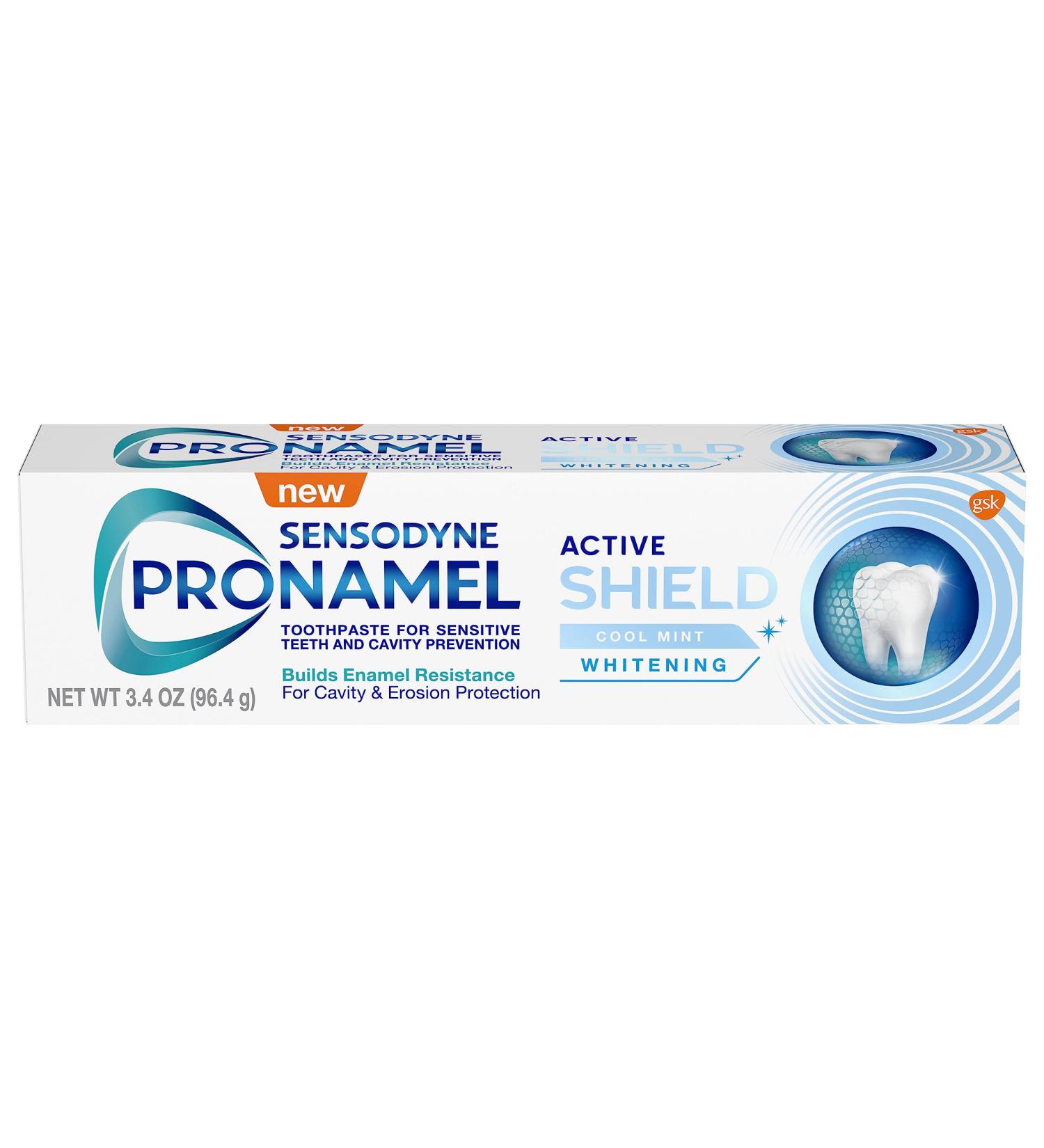 Sensodyne Pronamel Active Shield Whitening Enamel Toothpaste 3.4 oz - International Shipping Available - Buy Online on GoSupps.com