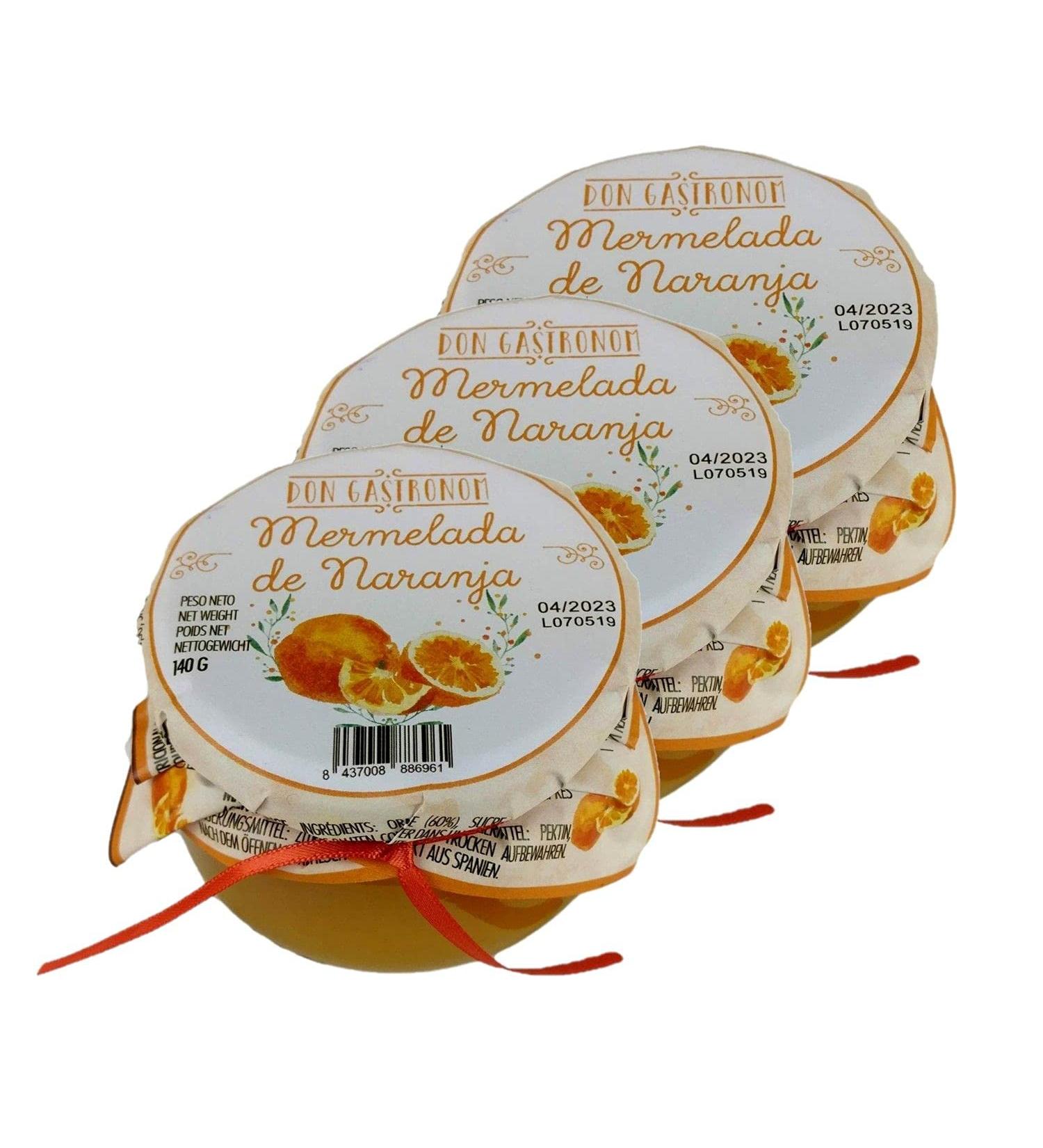 Don Gastronom Set of 3 Orange Jam 140 g Pot