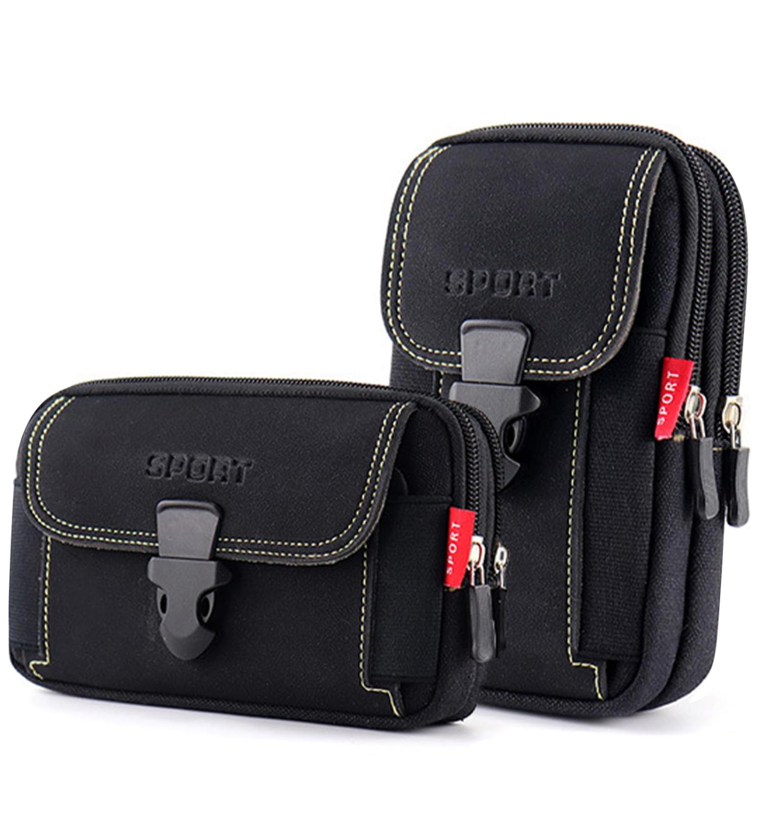 Mobile Phone Belt Bag - 2 Piece Men's Multifunctional Smartphone Bag - Ideal for Travel & Everyday Use - Buy Online on GoSupps.com