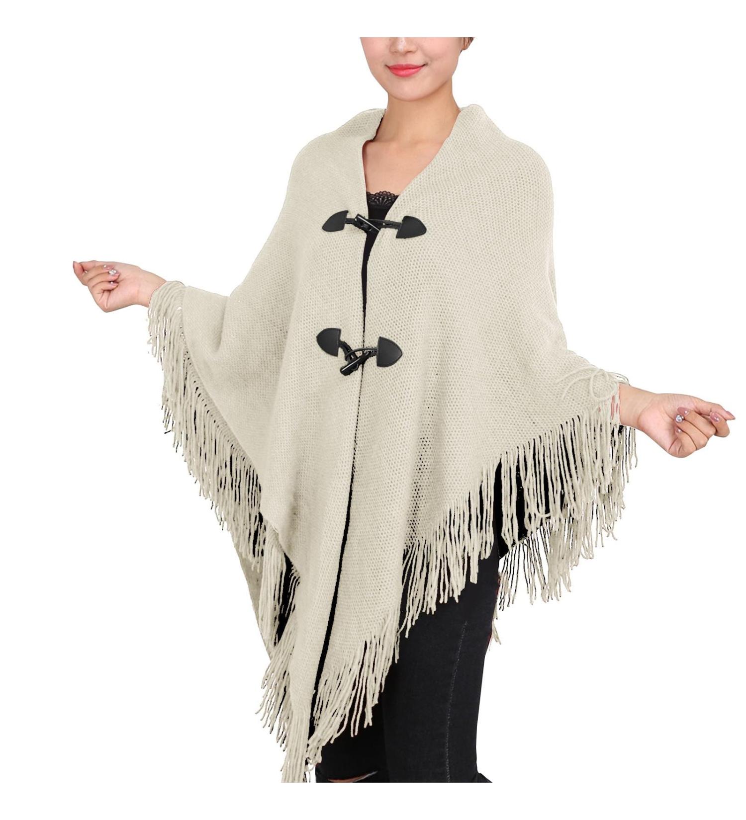 Buy Elegant Beige Ladies Scarf - Warm Triangular Scarf for Autumn & Winter Cold Weather | Stylish Neck Warmer for Women - Buy Online on GoSupps.com