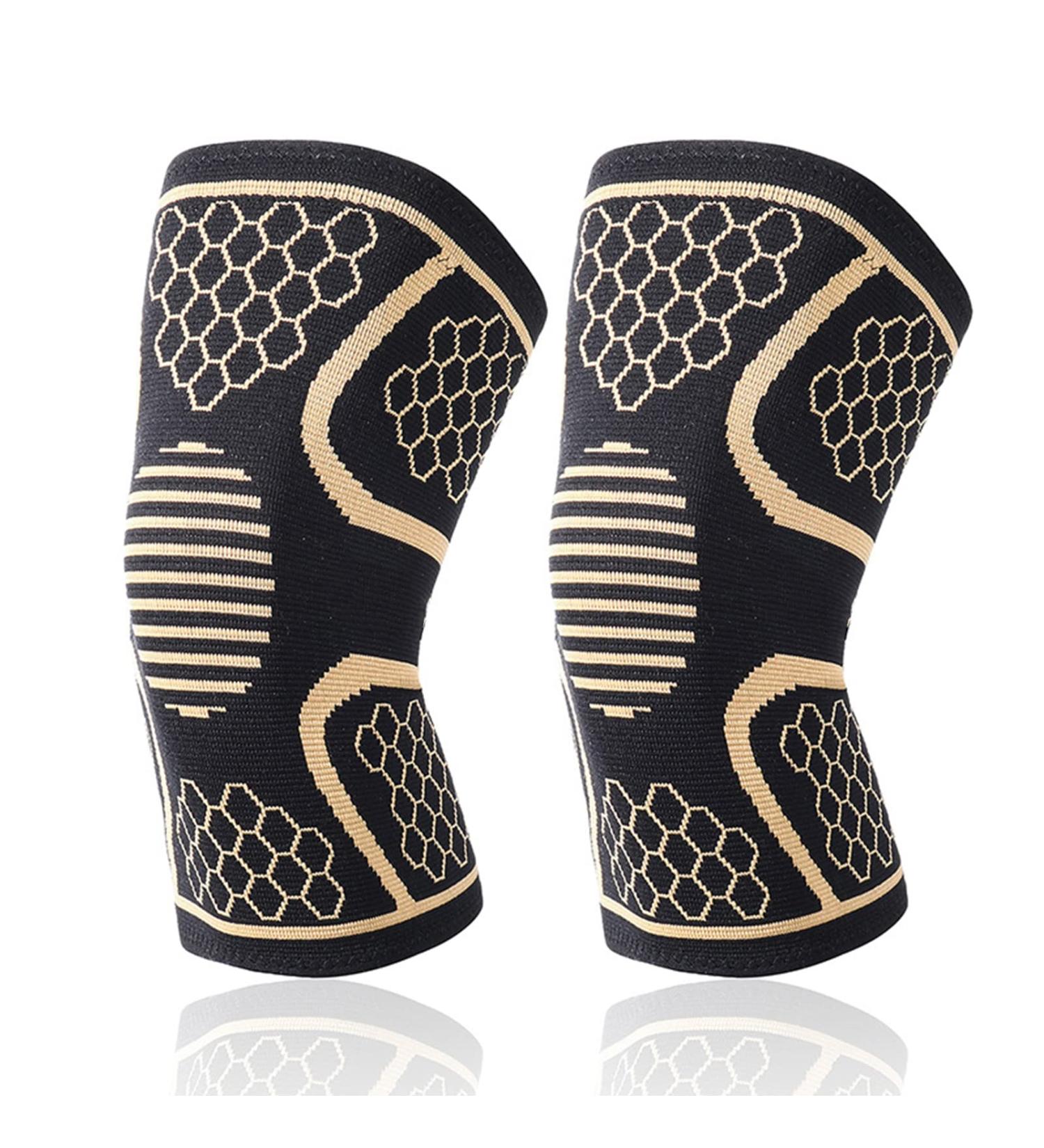 Focket Protective Knee Pads - XL 3D Elastic Impact Shock Absorption Knee Sleeves for Enhanced Support - Buy Online on GoSupps.com