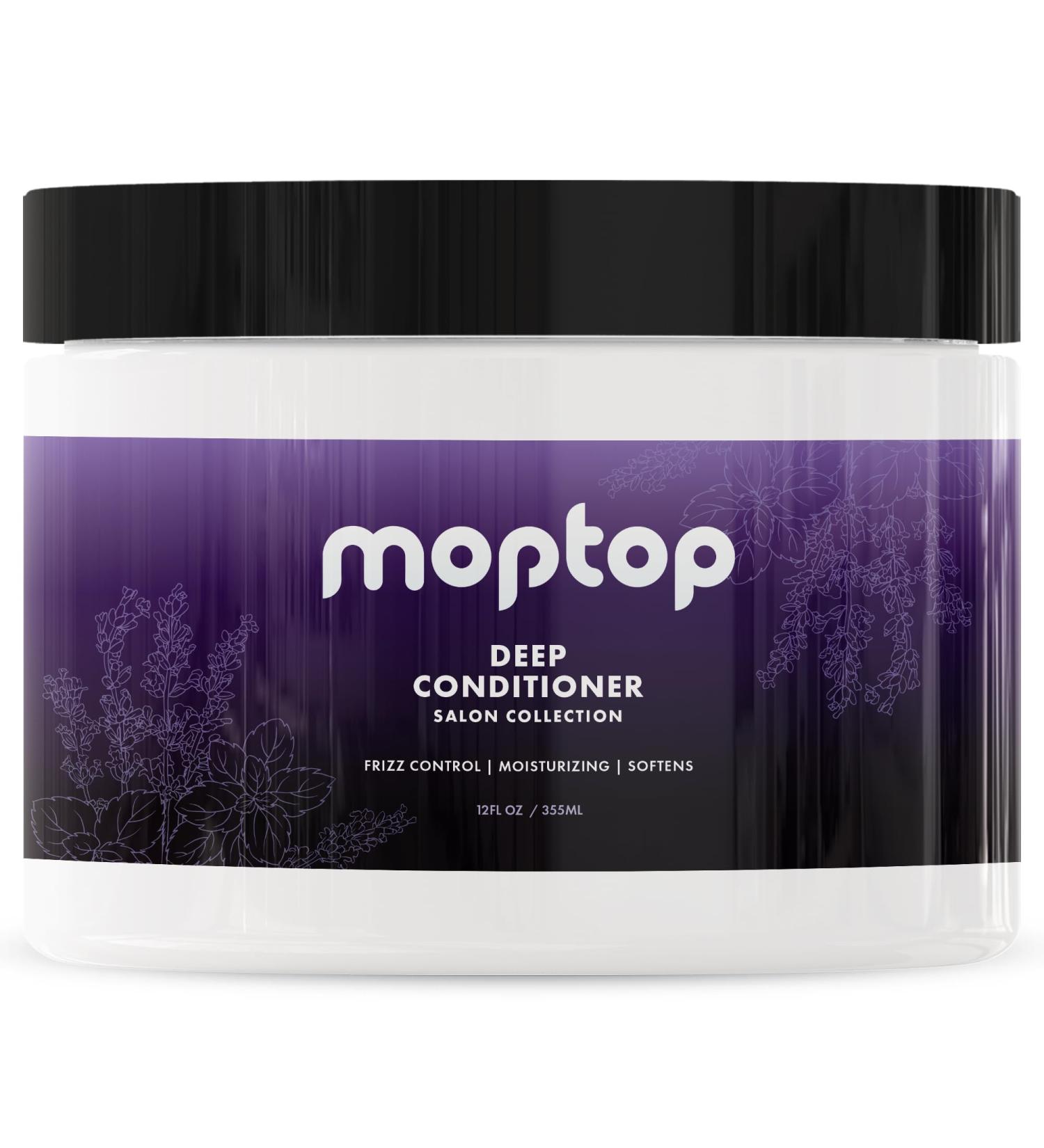 MopTop Salon Deep Conditioner | Intense Hydrating Hair Mask for All Hair Types | Repair Dry Damaged & Frizzy Curls | Paraben & Silicone Free - Buy Online on GoSupps.com