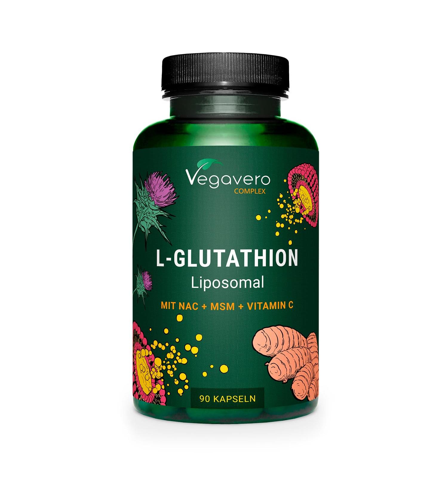 GLUTATHION Liposomal & Reduced PureWay - G | With Precursors: NAC Vitamin C MSM Glycine | Antioxidant + Anti Aging + Immu - Buy Online on GoSupps.com