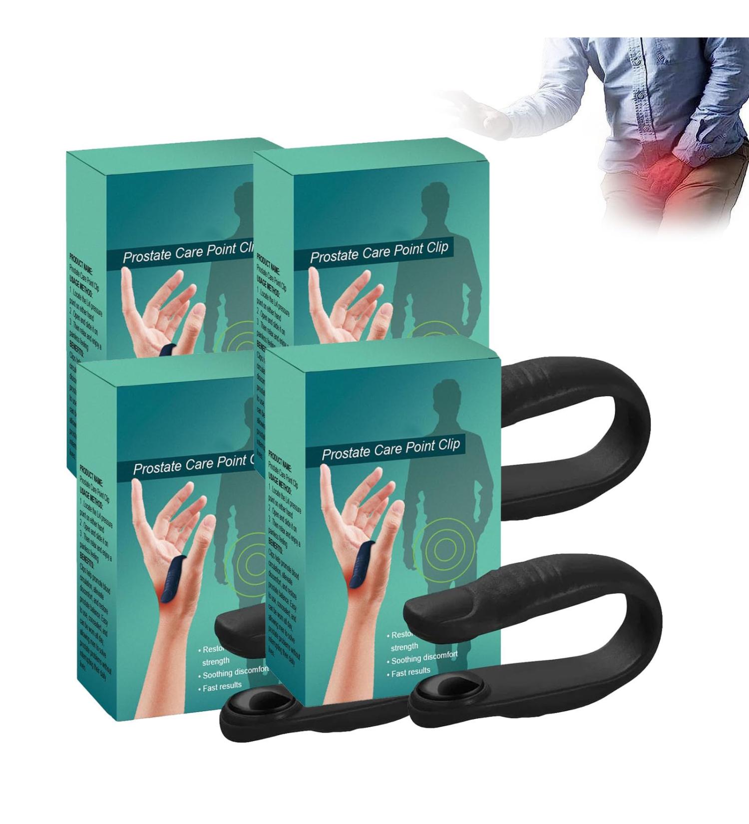 Prostate Care Point Clip L14 Acupressure Point Clips Migraine Pressure Point Clip Acupressure Hand Pressure Point Clip Promotes Blood Circulation Long-Lasting and Reusable (4pcs) - Buy Online on GoSupps.com