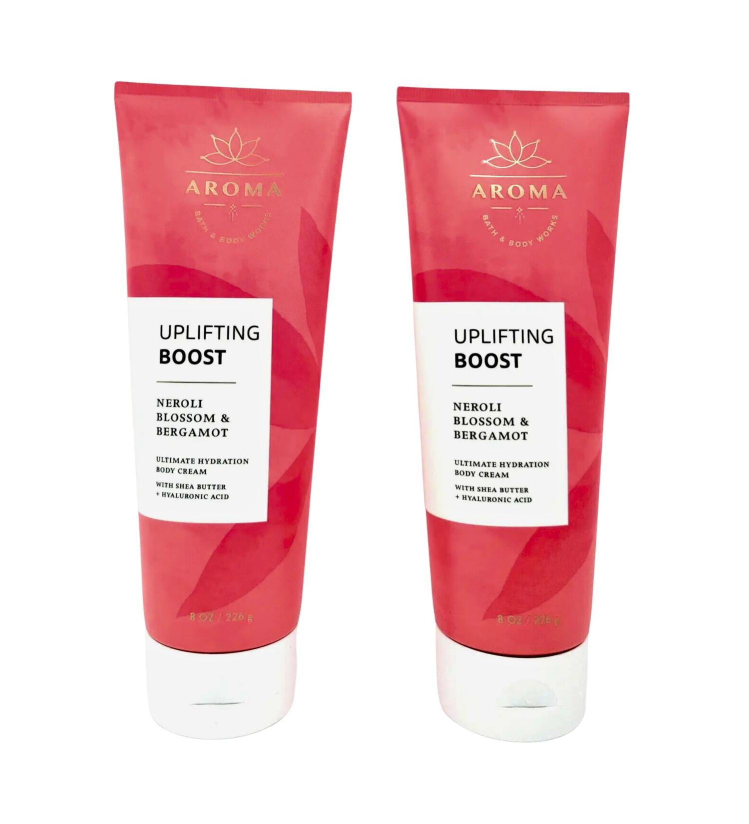 Bath & Body Works Body Cream 8oz Each Set of 2 - Aloe Vitamin E Shea (Neroli Blossom Bergamot)
