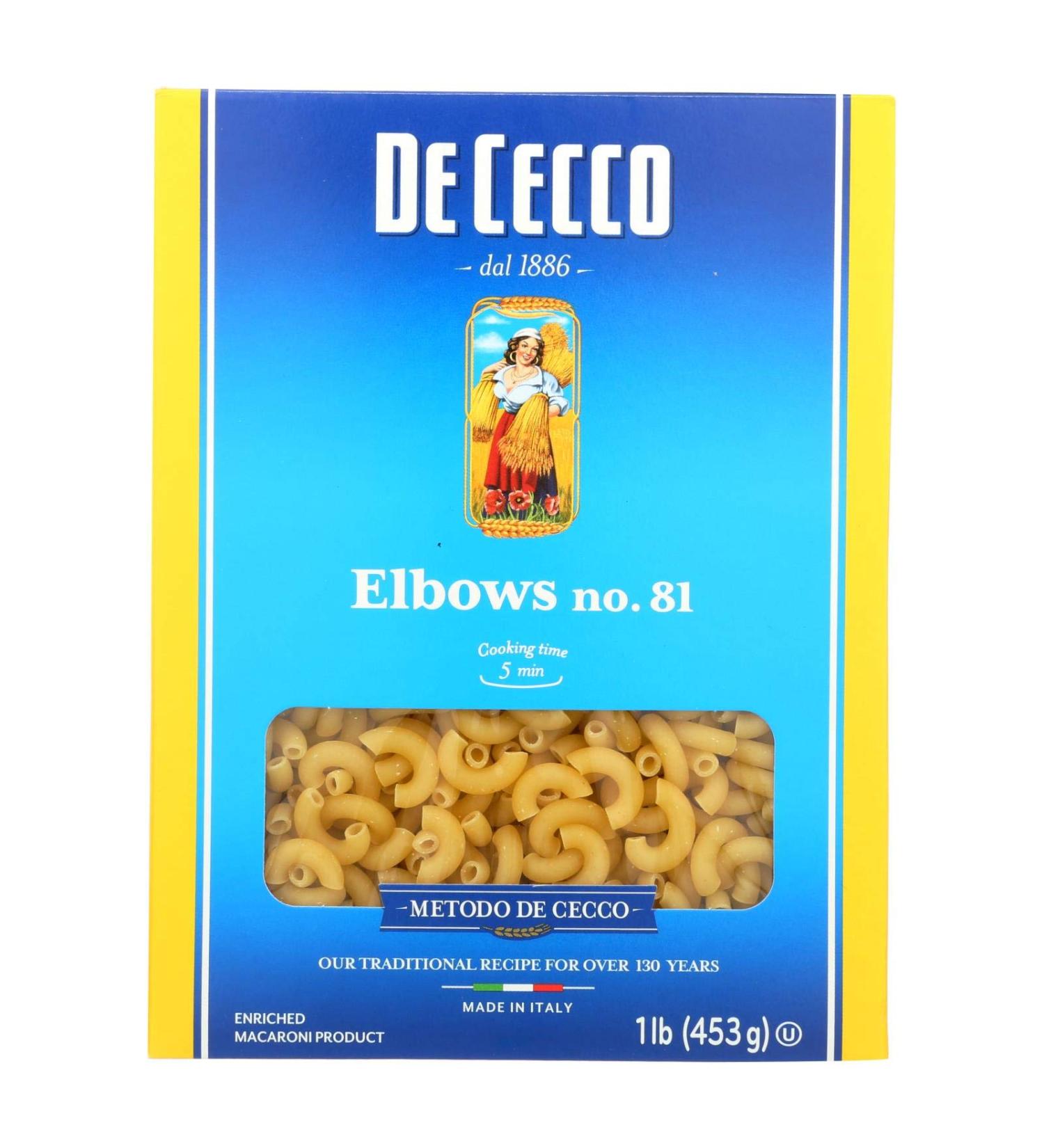 De Cecco Elbows No. 81 1 lb (453 g)