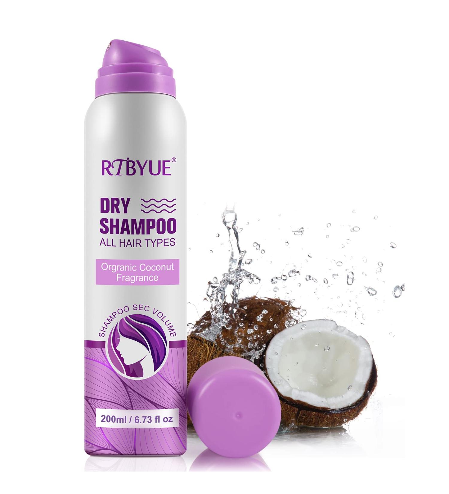 Waterless Volumizing Dry Shampoo Powder Spray - Travel Size Coconut Hair Refresher for All Hair Types | Ultra-Gentle | 6.73oz - Buy Online on GoSupps.com