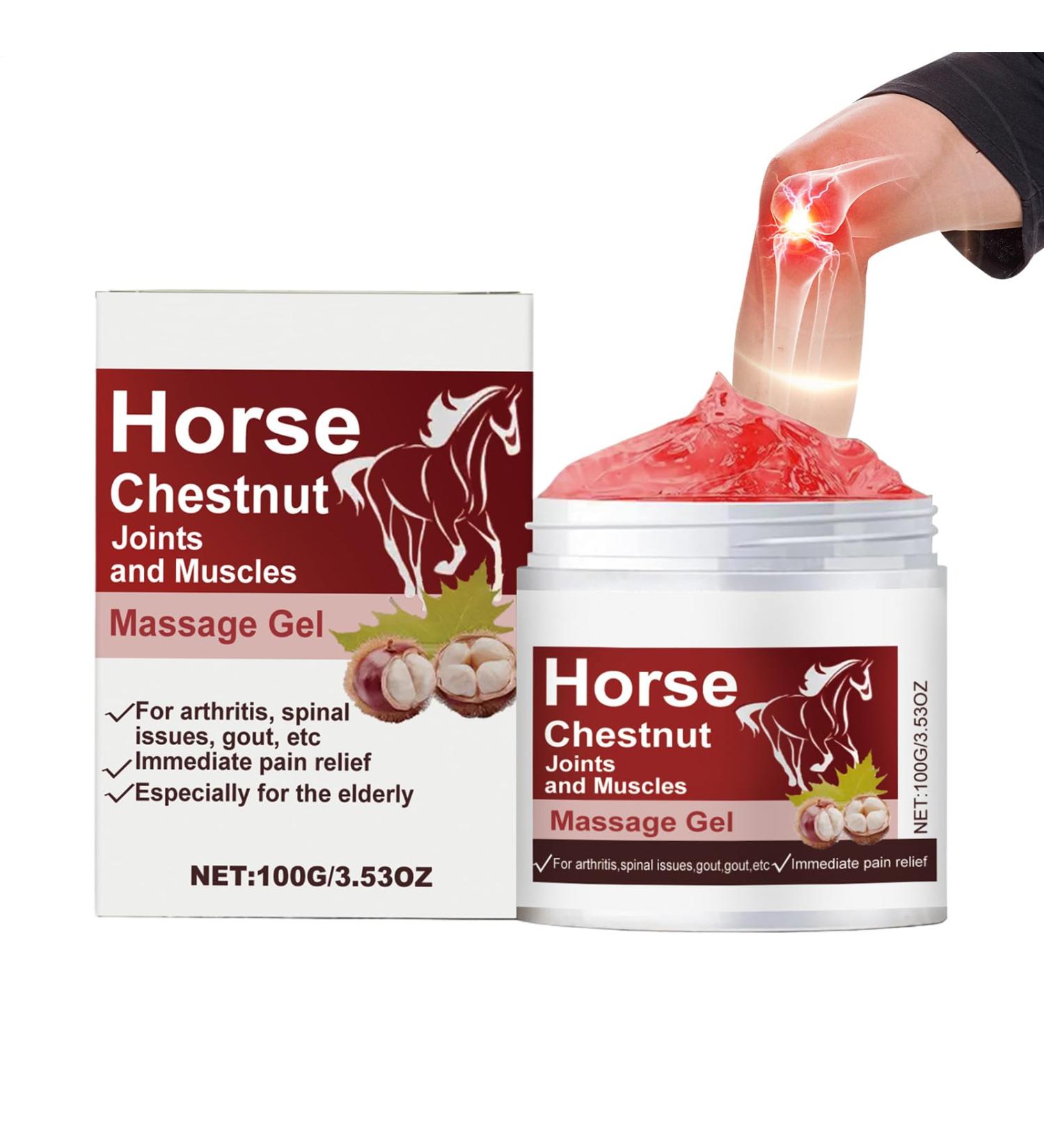 Gel de massage pour articulations et muscles de marronnier d'Inde 100 g stimule la circulation et soulage naturellement les douleurs articulaires baume de r cup ration apaisant pour genou cou - Buy Online on GoSupps.com