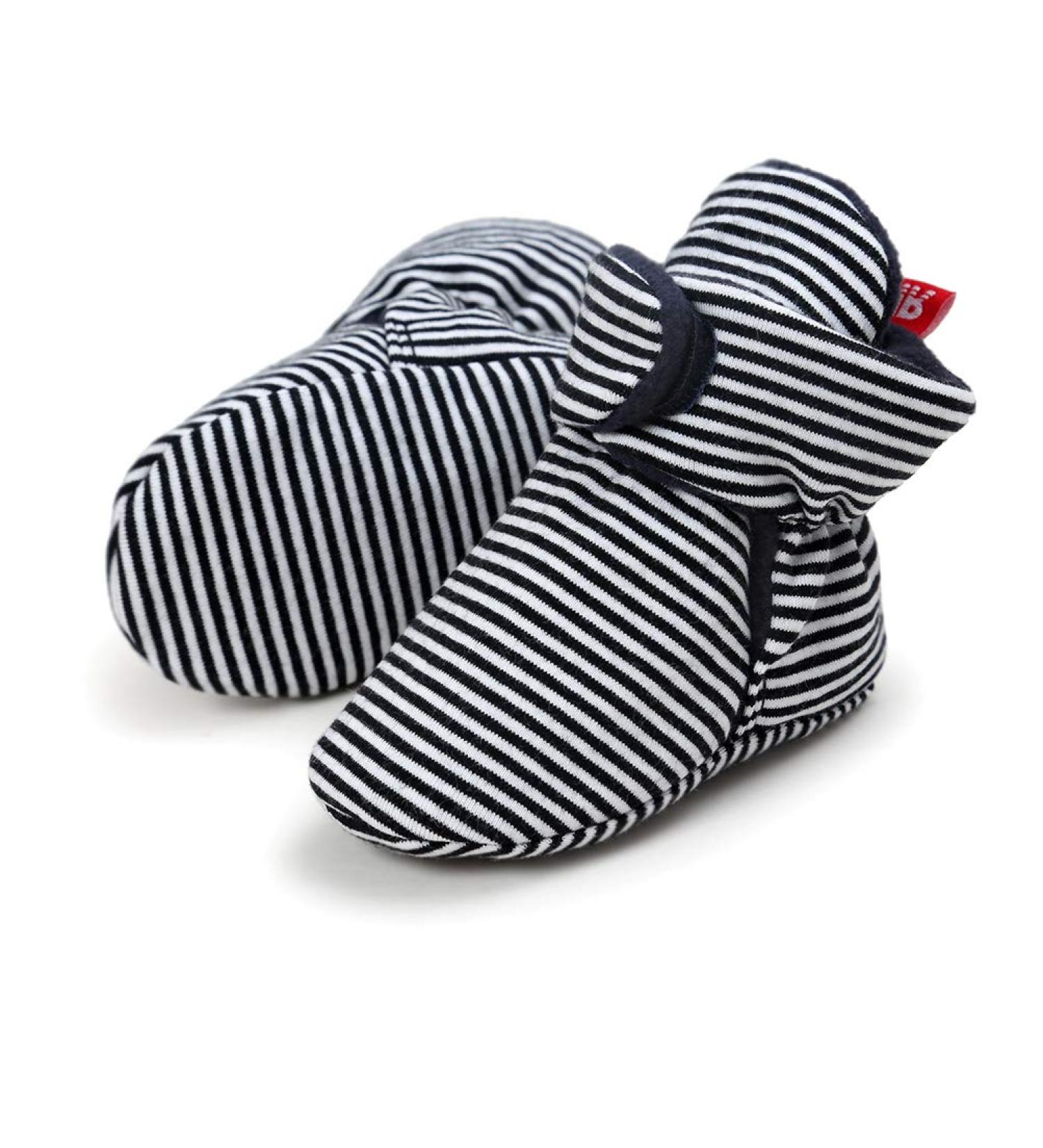 EDOTON Unisex Newborn Winter Boots - Non-Slip Sole, Soft Stay On Bootie Sock - 6-12 Months (Black Stripe) - Buy Online on GoSupps.com