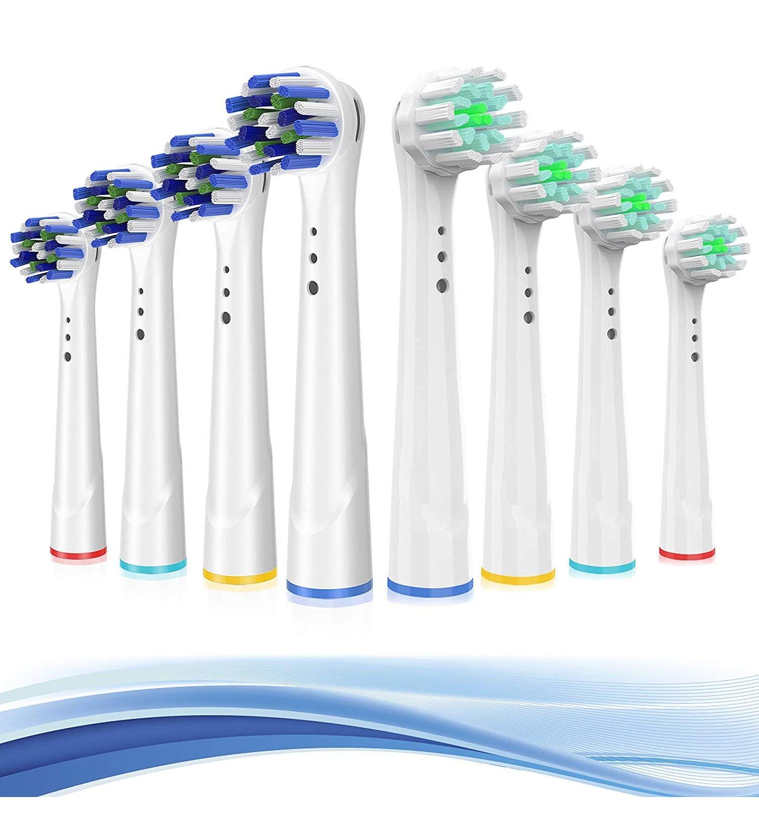 Replacement Toothbrush Heads for Oral B 8 Pack - Precision Clean Compatible with 7000Pro 10009600500030008000 - Buy Online on GoSupps.com