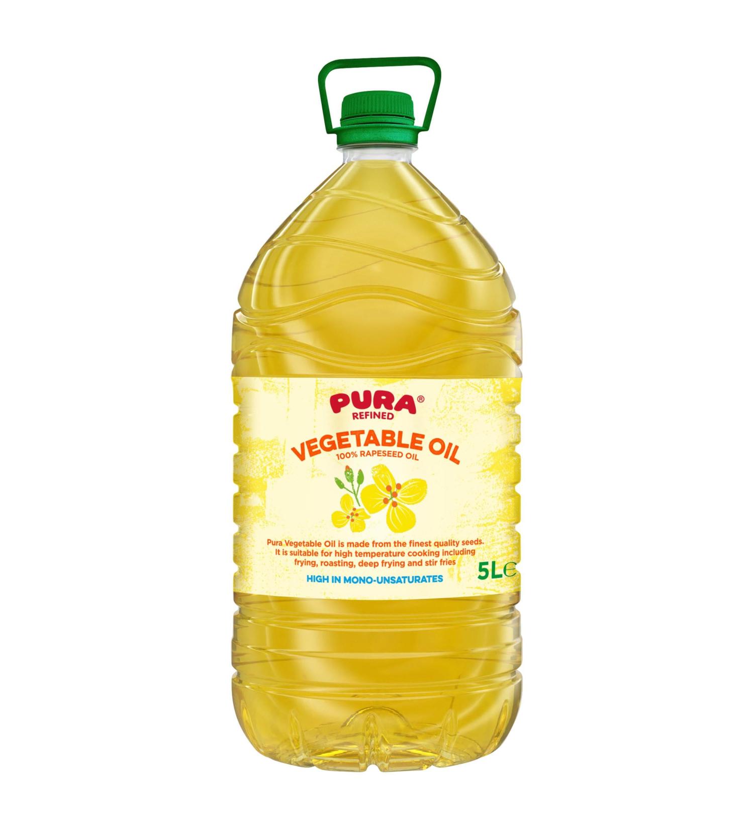 Pura Refined Vegetable Oil 5L