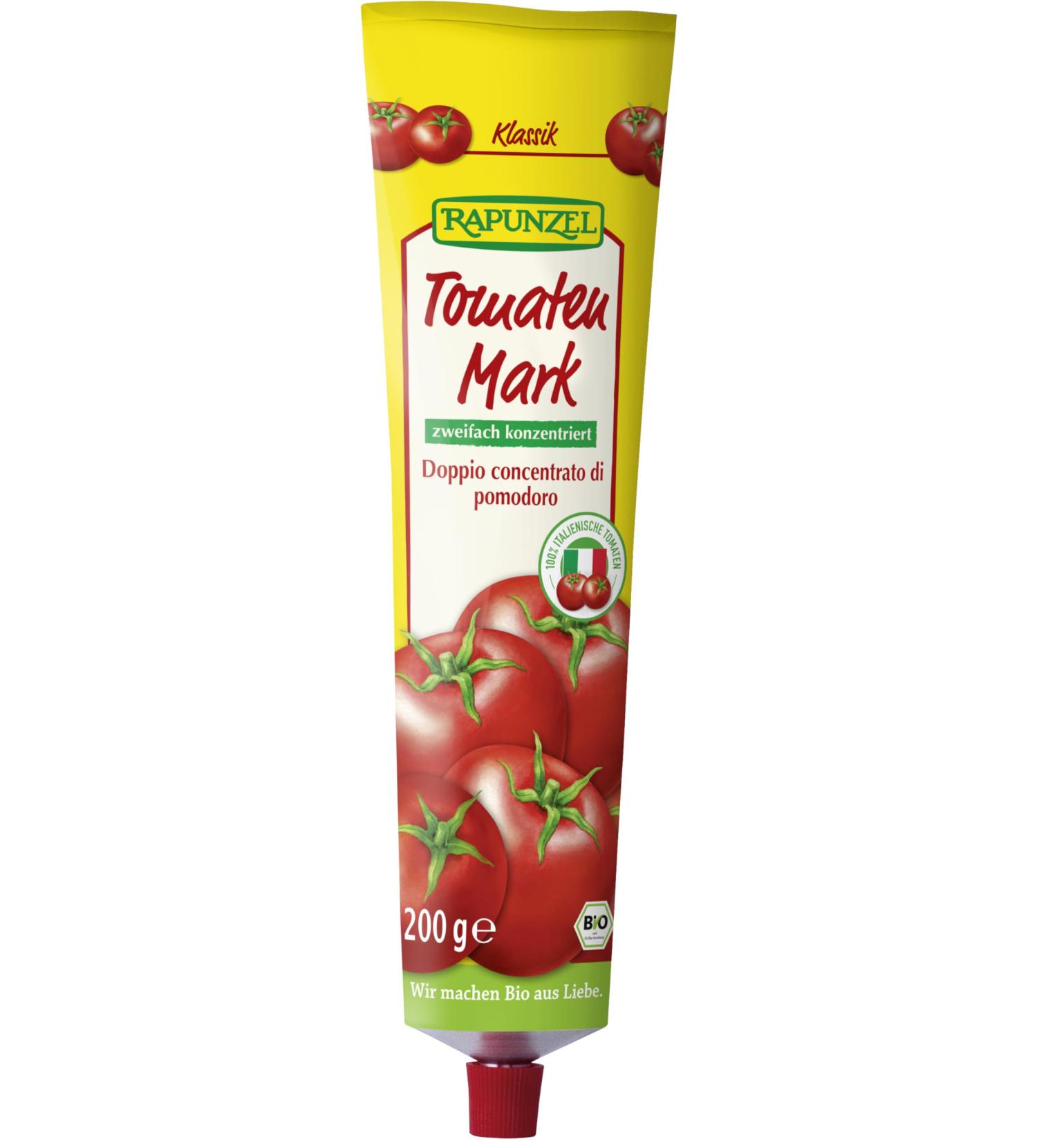 Rapunzel organic tomato paste double concentrated 28% dry matter in (6 x 200 gr)