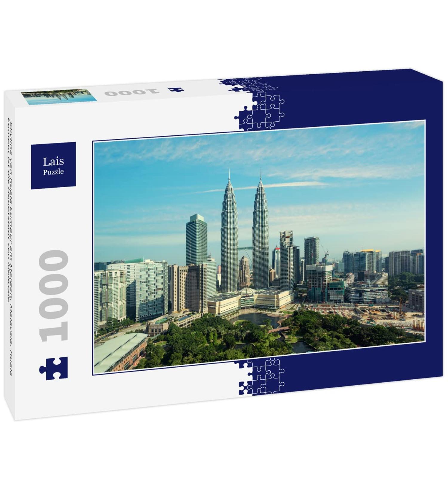 Lais Puzzle Skyline of Kuala Lumpur in the morning Malaysia Kuala Lumpur is the capital of Malaysia 1000 pieces - Buy Online on GoSupps.com