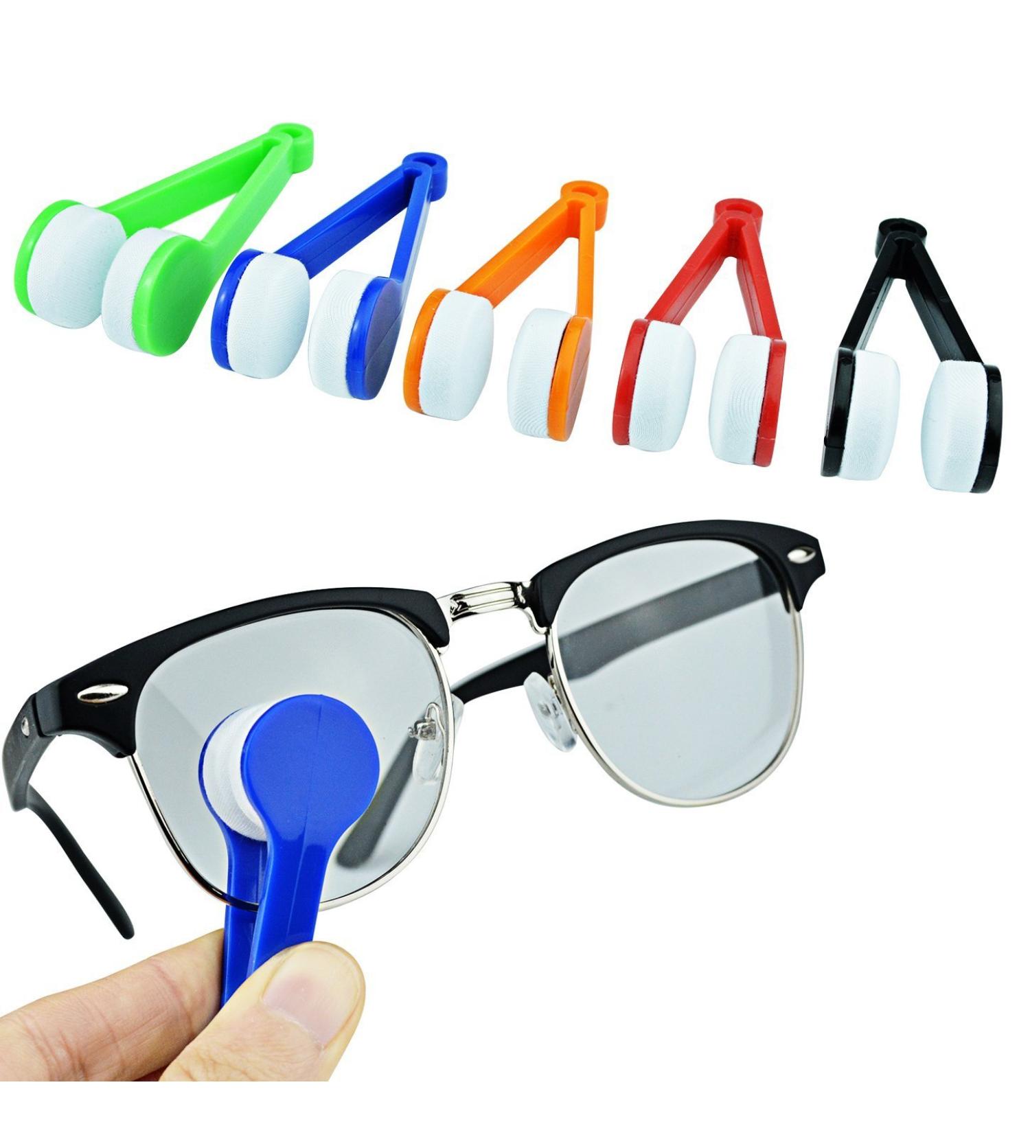 10 Pack Mini Sunglasses & Eyeglass Cleaner - Microfiber Soft Brush Tool (5 Colors: Black Green Blue Orange Red) - Perfect for International Shipping - Buy Online on GoSupps.com