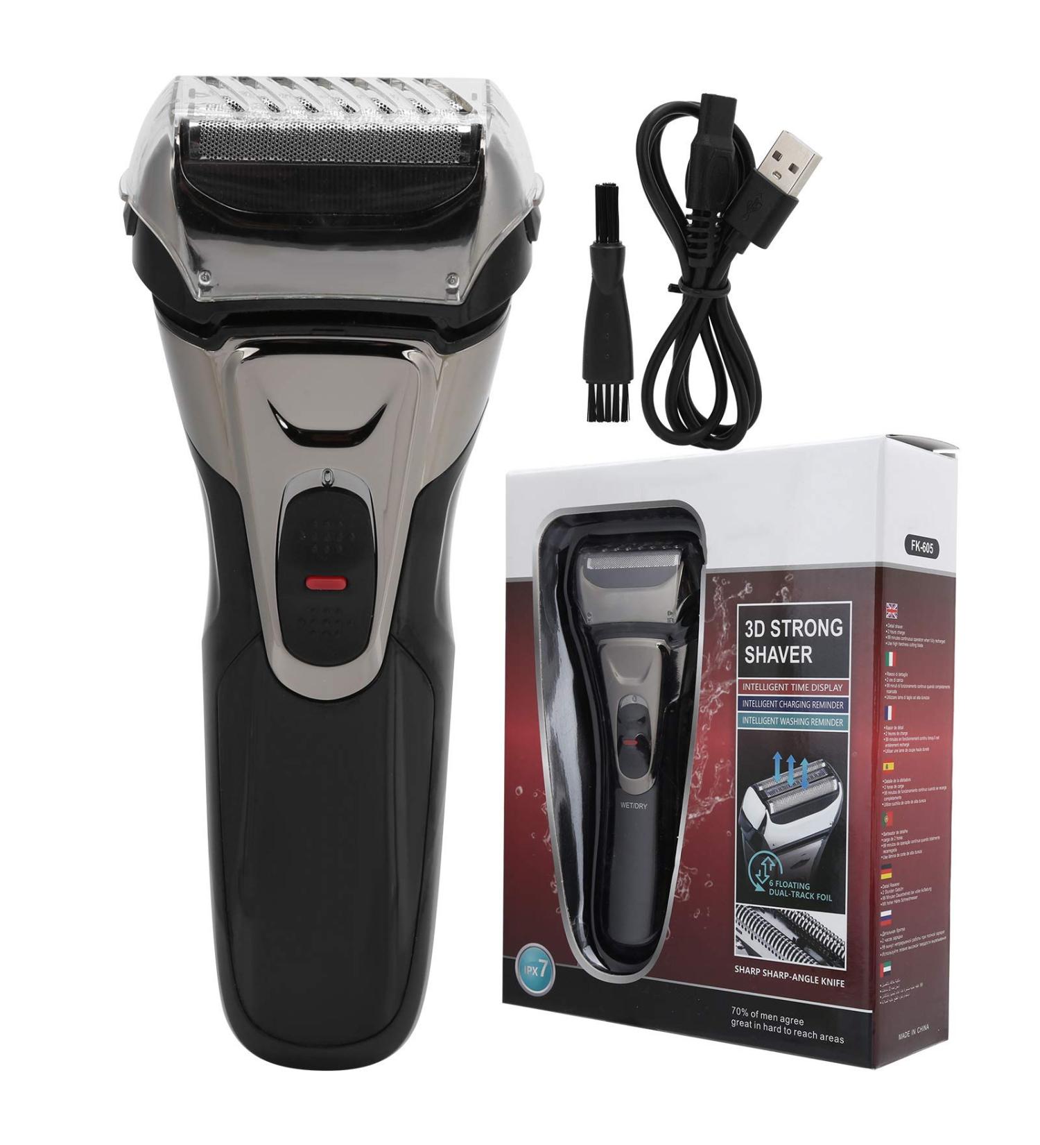 Buy Cordless USB Charging Waterproof Electric Shaver - Portable Beard Trimmer Razor for Home & Salon Use - Buy Online on GoSupps.com
