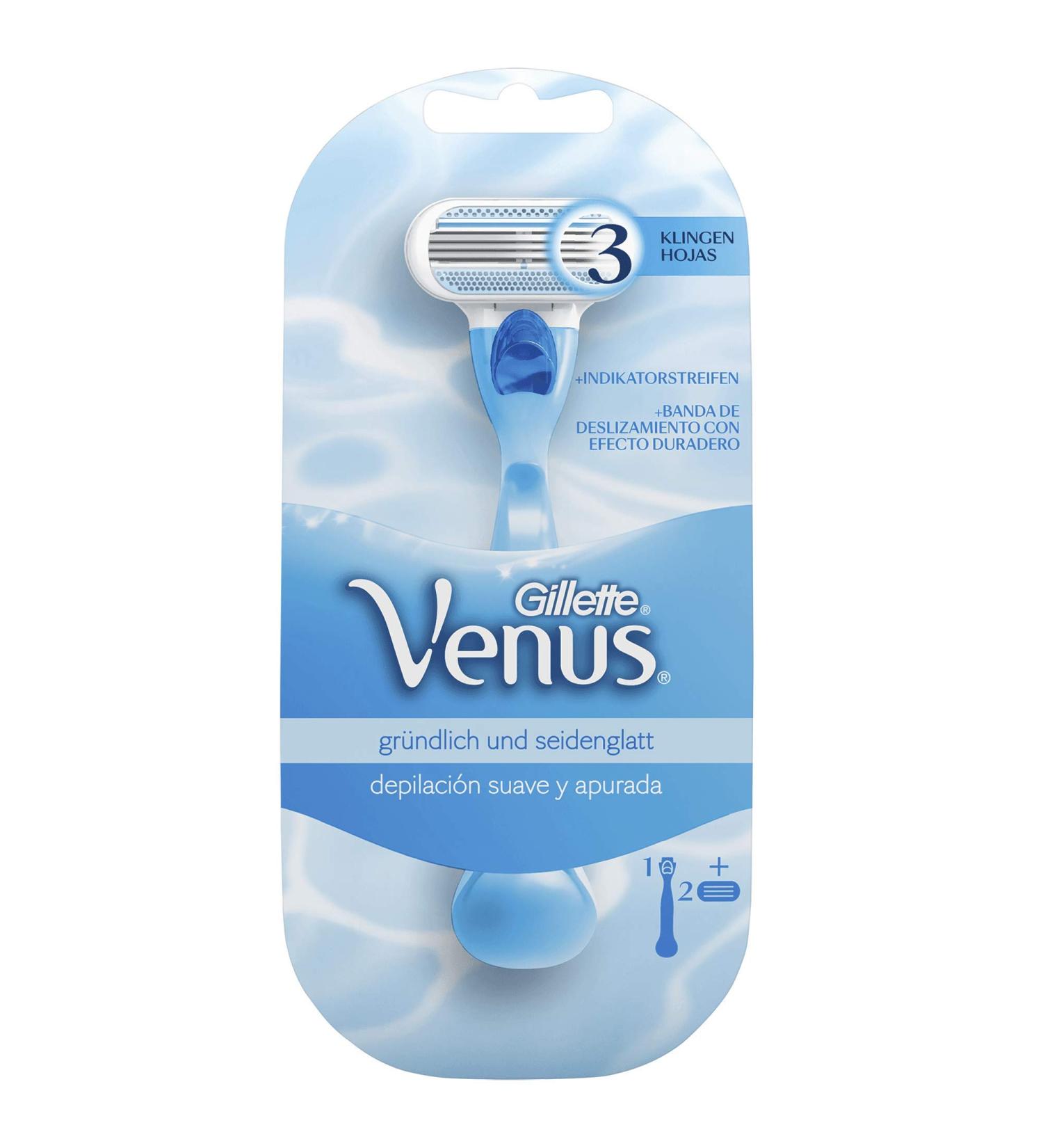 Buy Gillette Venus Smooth Razor for Women - Moisture Strip & Aloe for Skin Protection | Women's Razor + 2 Blades - International Shipping Available - Buy Online on GoSupps.com