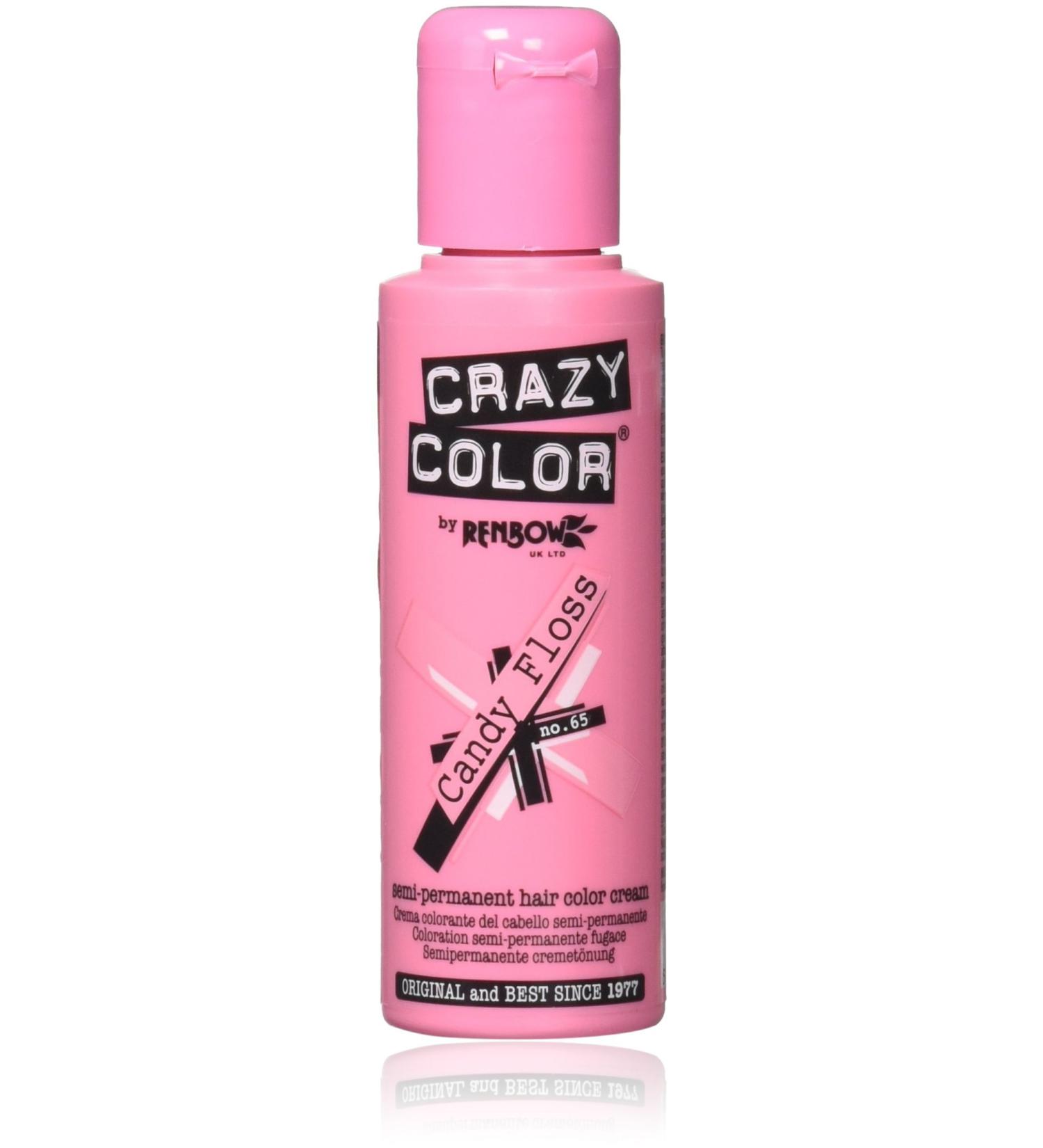 Crazy Colour Semi Permanent Hair Dye Candy Floss No.65 - 4 Pack - 100ml | International Shipping Available - Buy Online on GoSupps.com