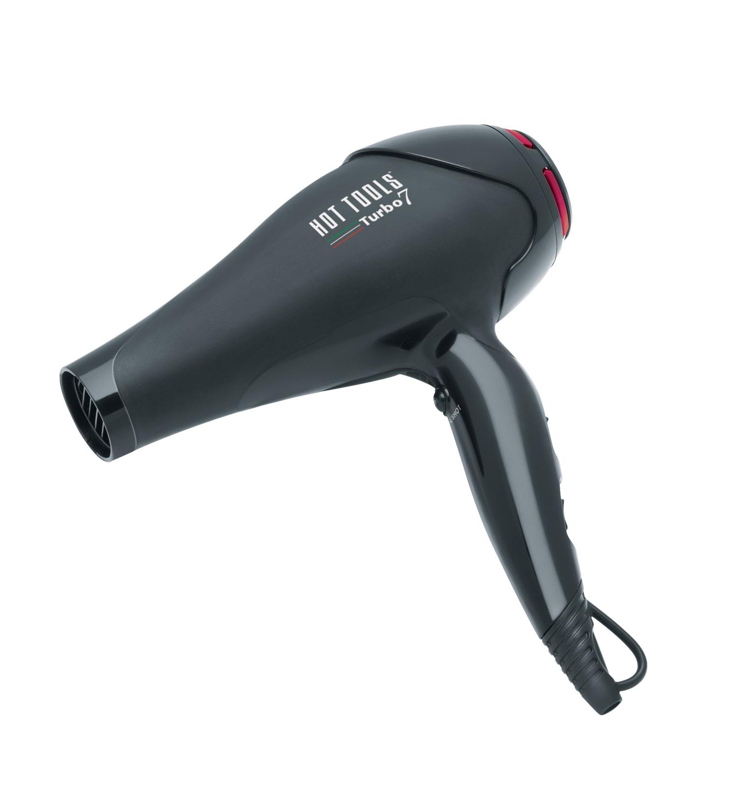 HOT TOOLS HT7001 Turbo Se7en Ionic Hair Dryer Black/Silver