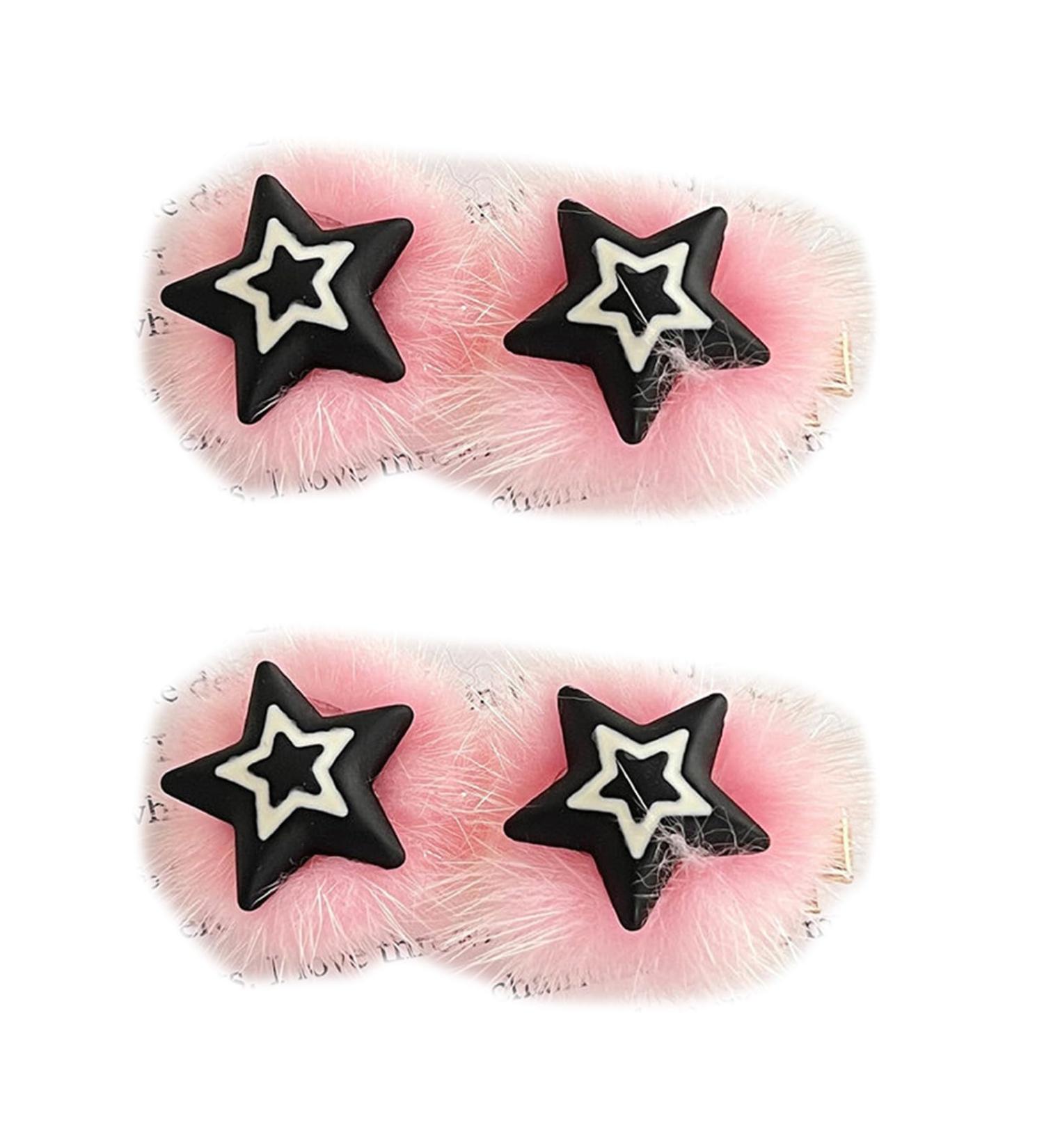 Braids Hair Clip For Hot Girls Plush Star Hair Barrettes Plush Ponytail Bangs Hair Barrettes For Teens Girls Hair Clip - Buy Online on GoSupps.com